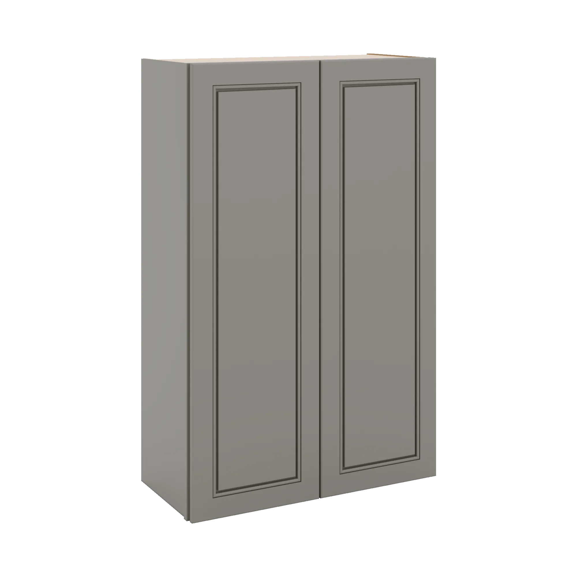J&K Greige K3 Double Door Wall Cabinet - 27" W x 42" H