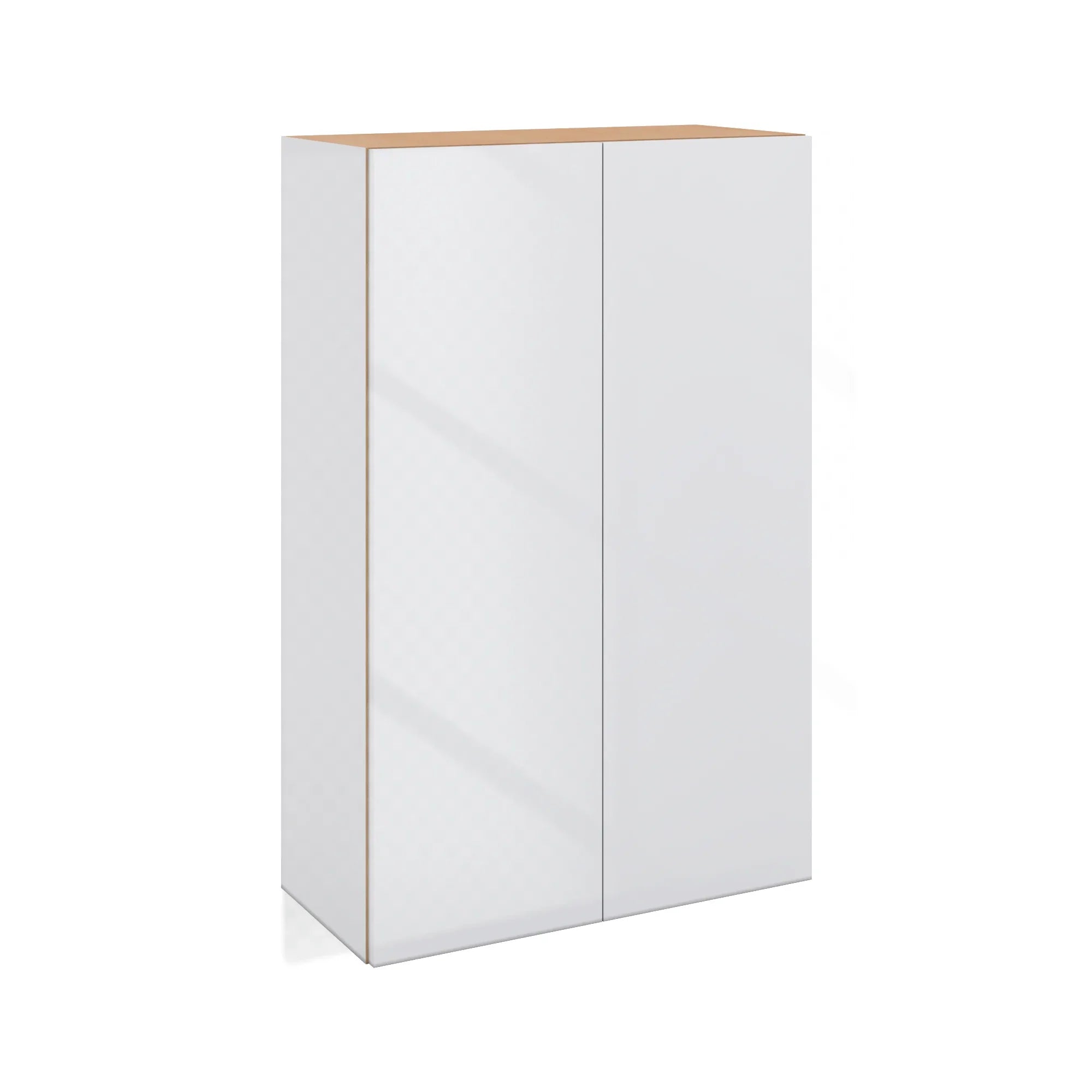Modernform Cabinet Gloss White 27" W X 42" H X 12" D Double Door Wall Cabinet