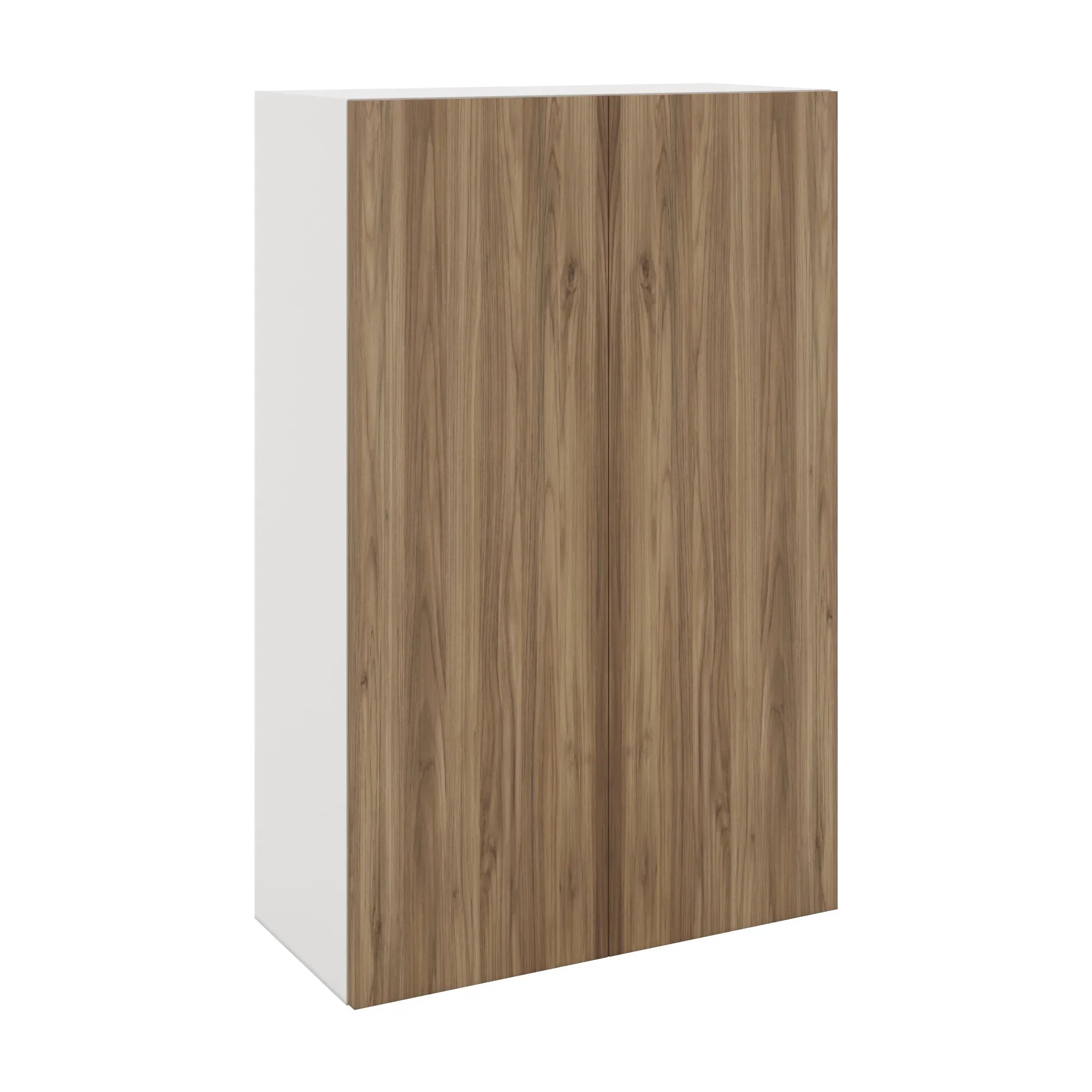 Modernform Cabinet Walnut 27" W X 42" H X 12" D Double Door Wall Cabinet