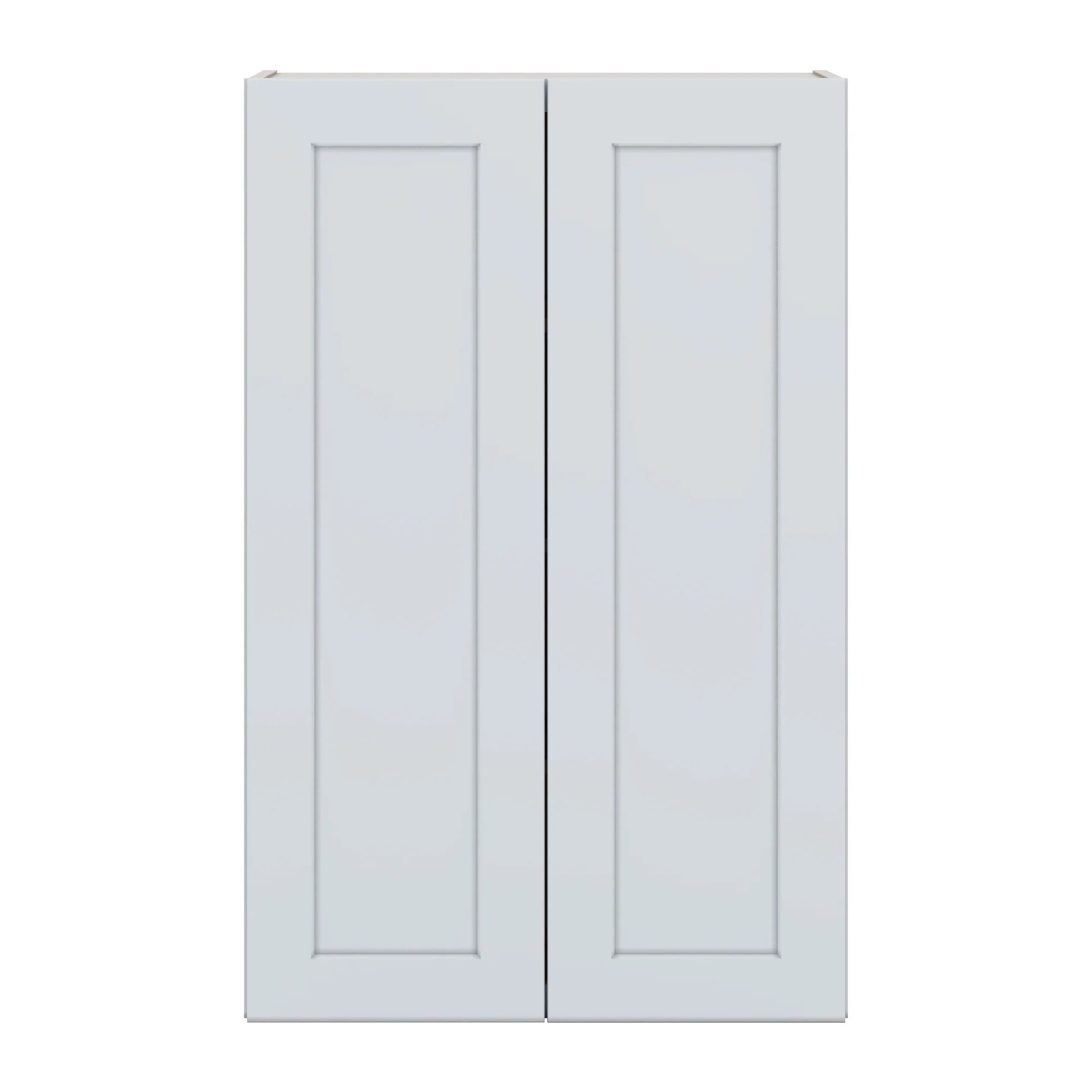 J&K White Shaker S8 Double Door Wall Cabinet 27" W x 42" H