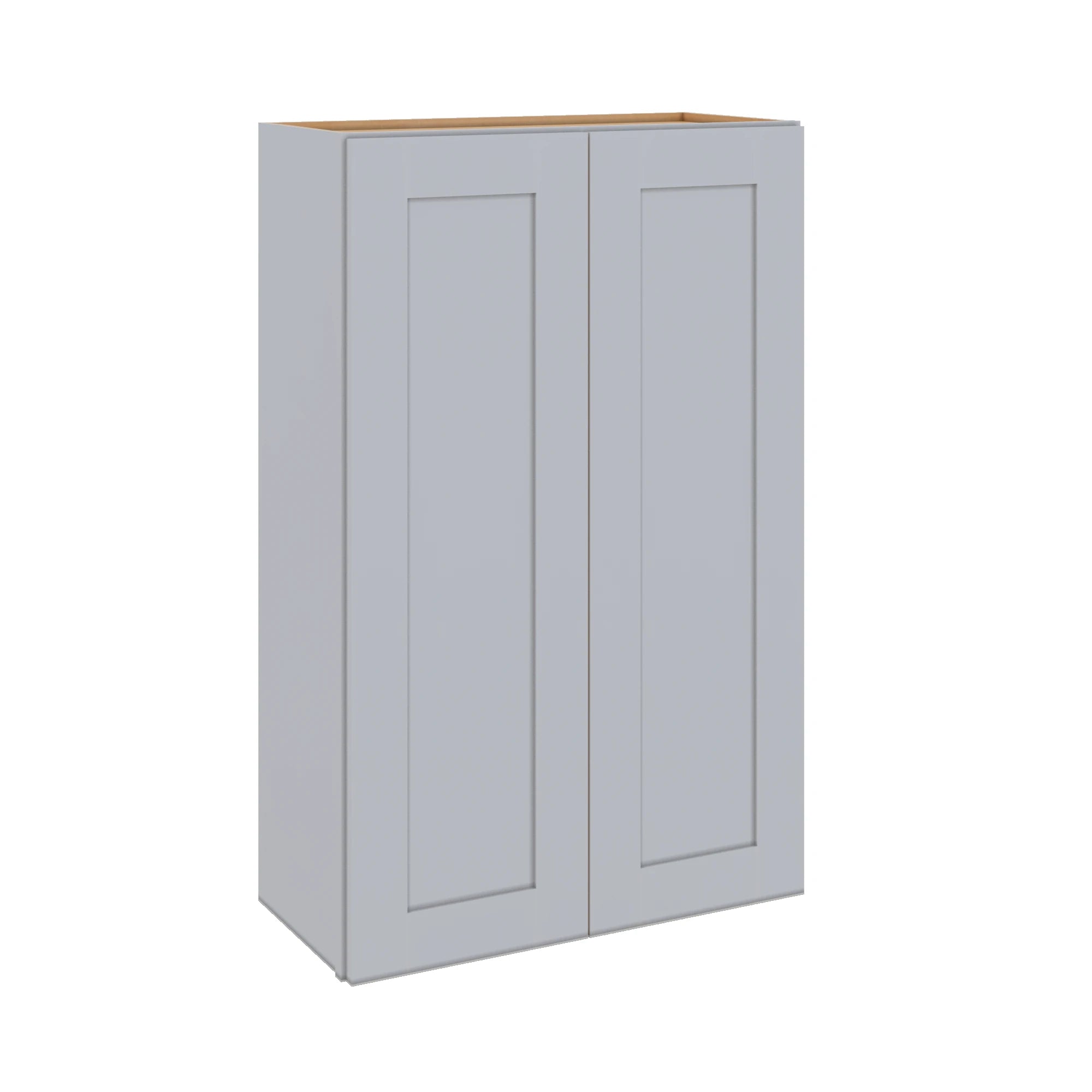 Modernform Cabinet Grey Shaker 27" W X 42" H X 12" D Double Door Wall Cabinet