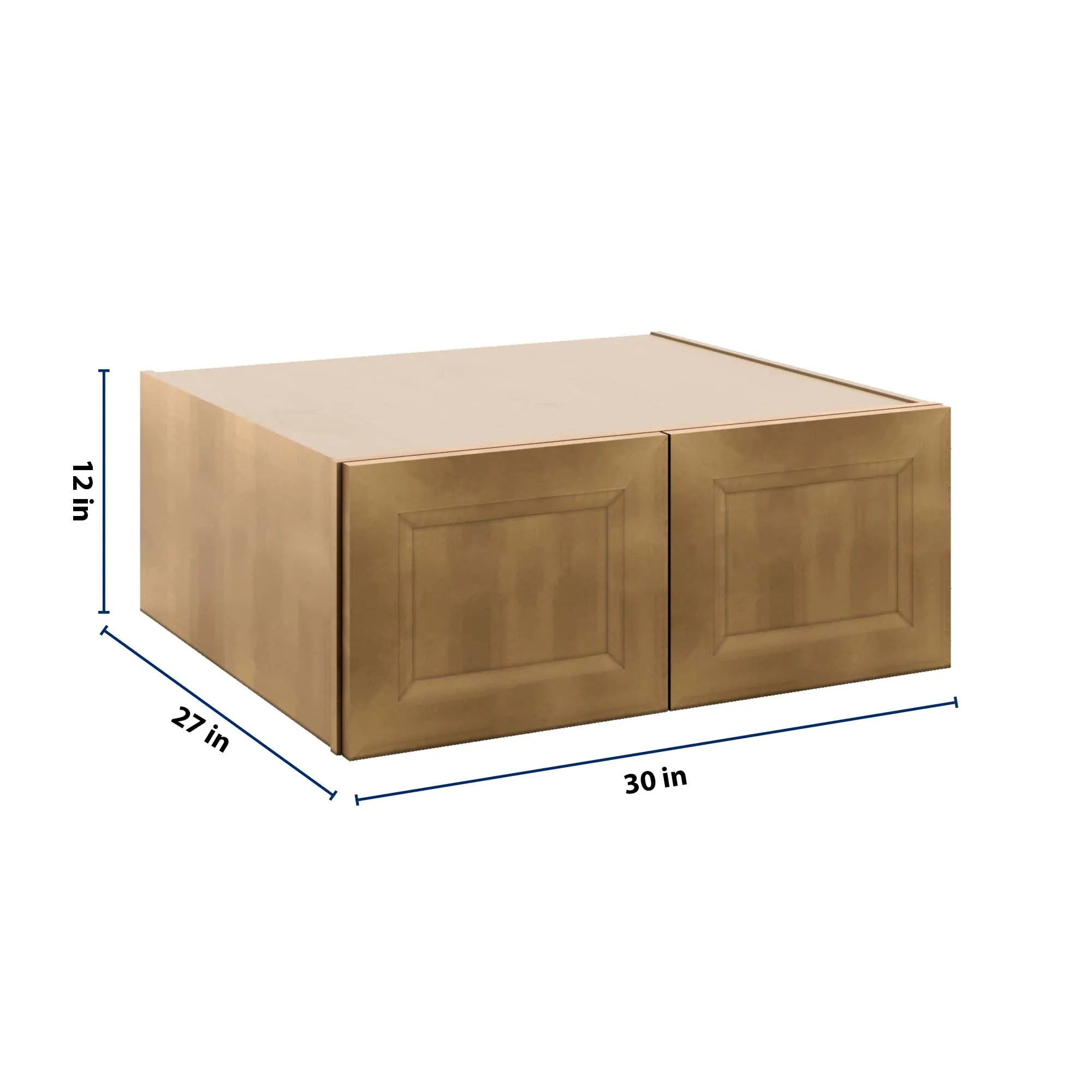 J&K Butterscotch B8 Refrigerator Wall Cabinet - 30" W x 12" H x 27" D