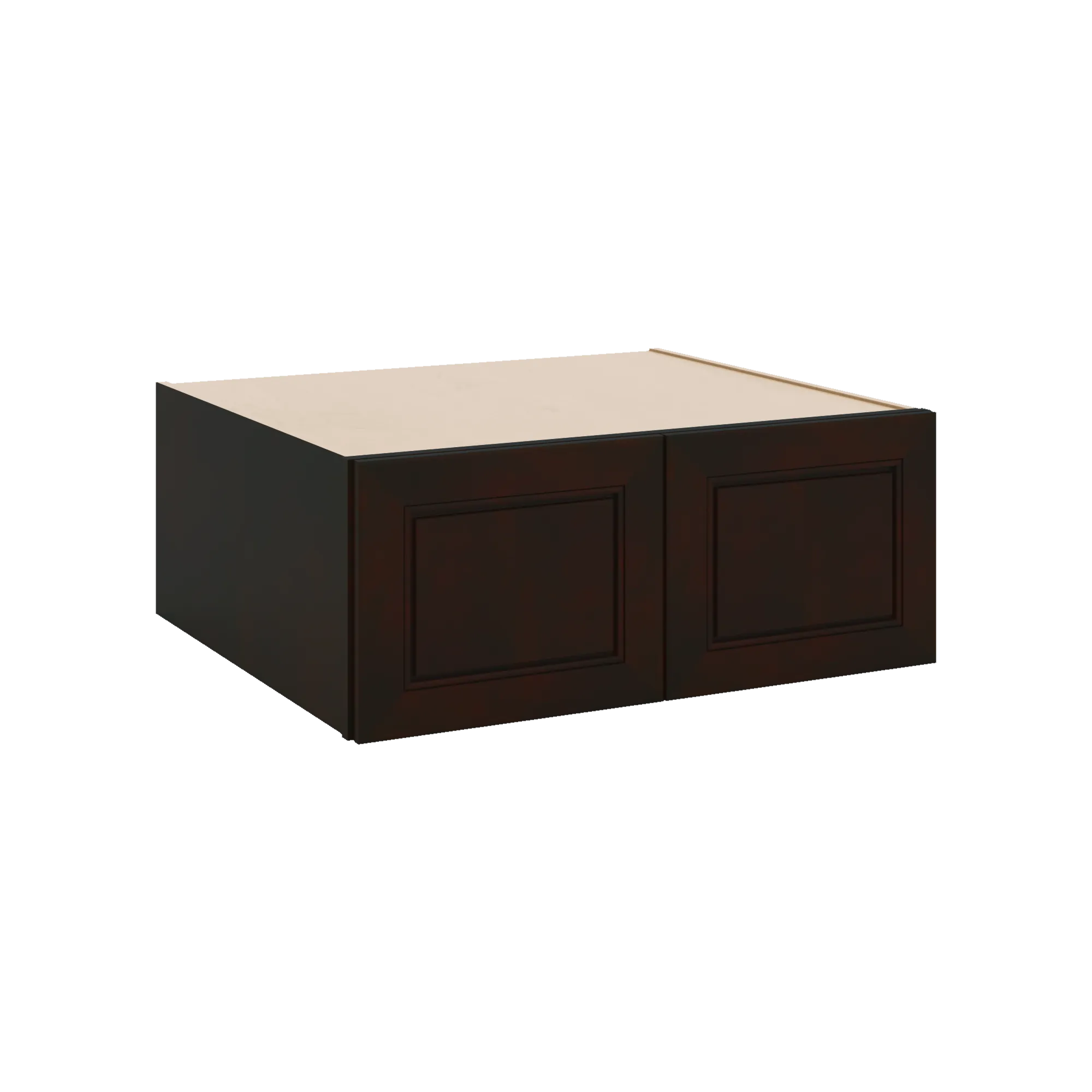 J&K Espresso K8 Refrigerator Wall Cabinet - 30" W x 12" H x 27" D
