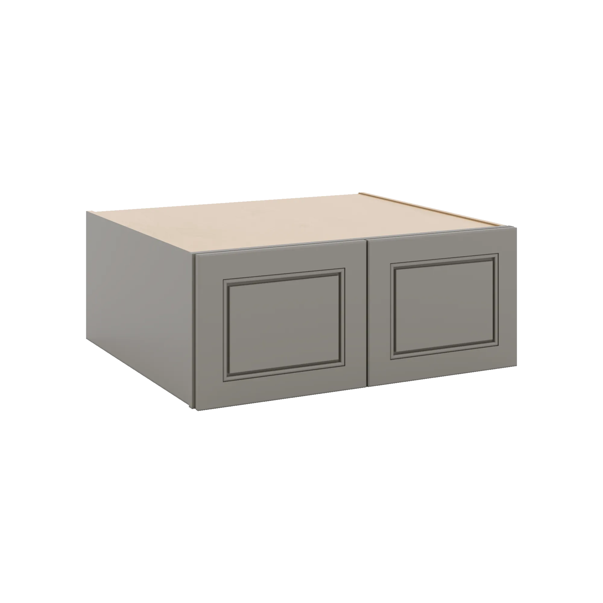 J&K Greige K3 Refrigerator Wall Cabinet - 30" W x 12" H x 27" D