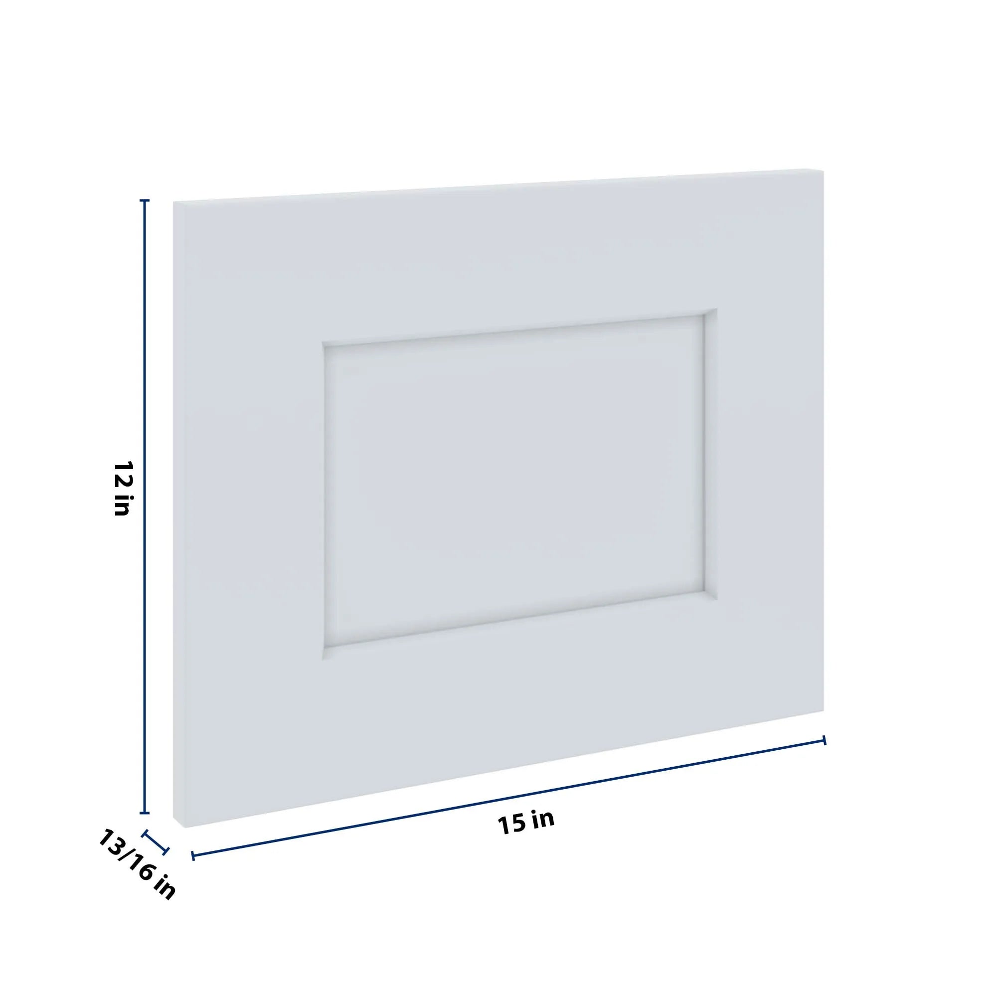 J&K White Shaker S8 Dummy Door Panel 15" W x 12" H
