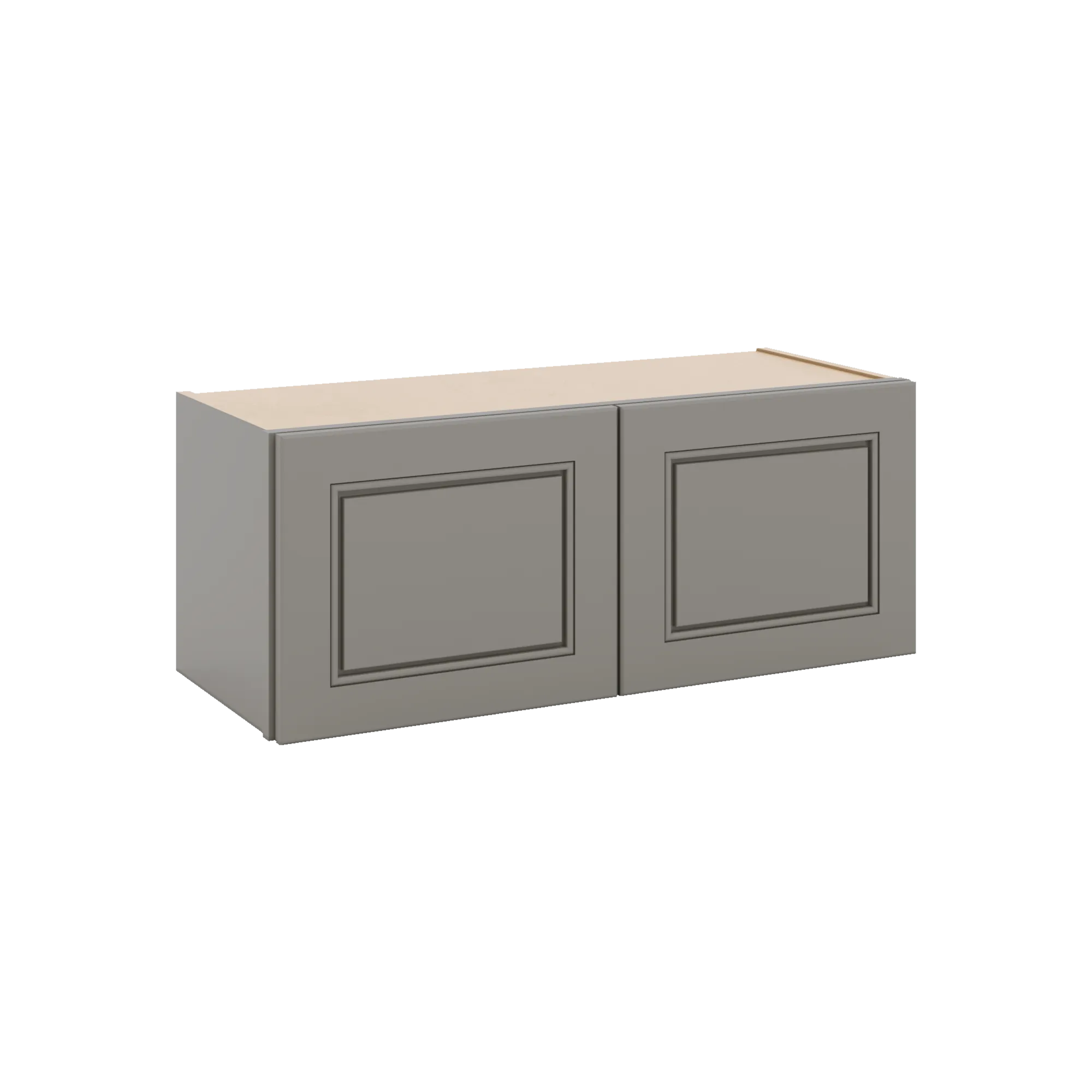 J&K Greige K3 Double Door Wall Cabinet - 30" W x 12" H