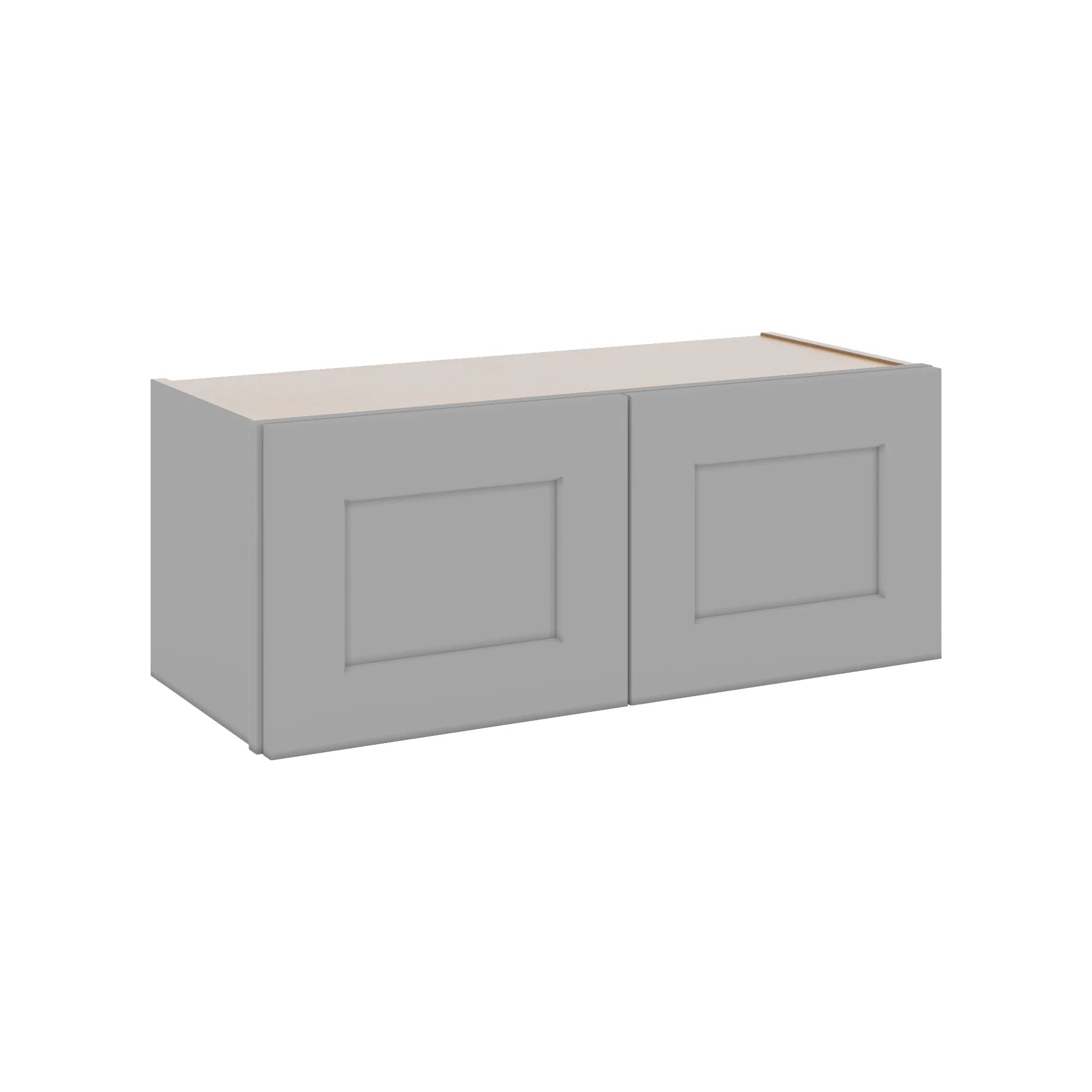 J&K Castle Grey S5 Double Door Wall Cabinet - 30" W x 12" H