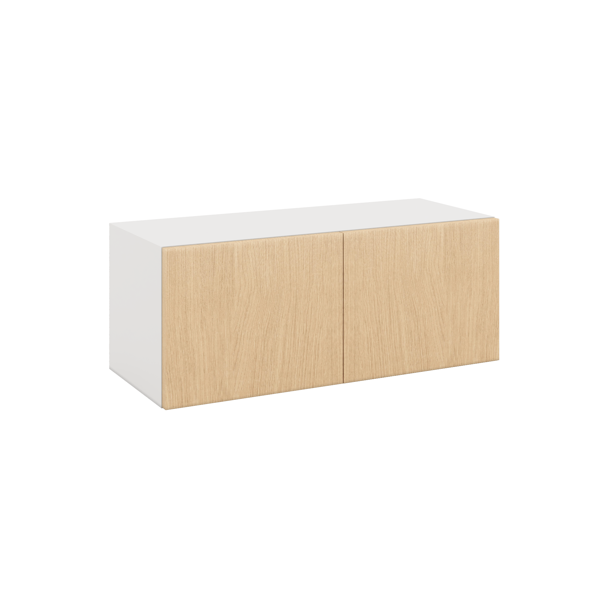 Modernform Cabinet Natural Oak 30" W X 12" H X 12" D Double Door Wall Cabinet