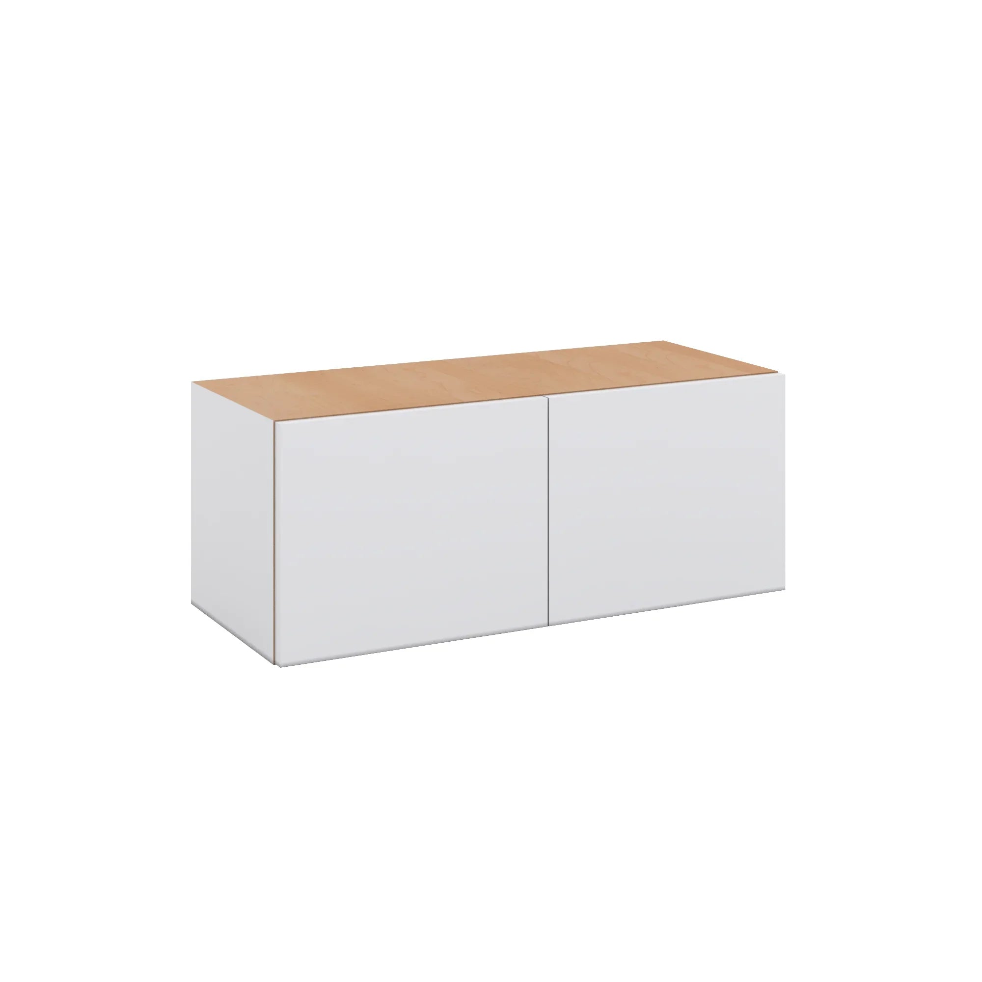 Modernform Cabinet Matte White 30" W X 12" H X 12" D Double Door Wall Cabinet