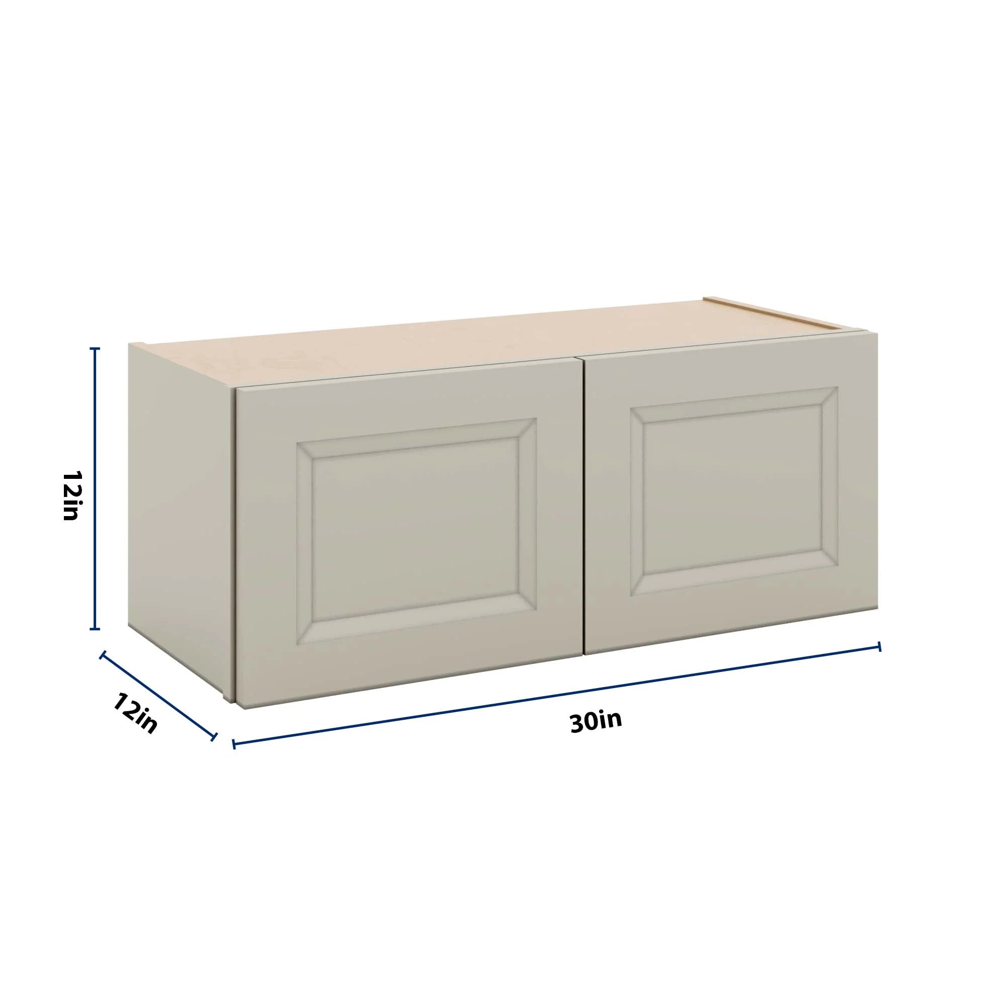 J&K Pebble B6 Double Door Wall Cabinet - 30" W x 12" H