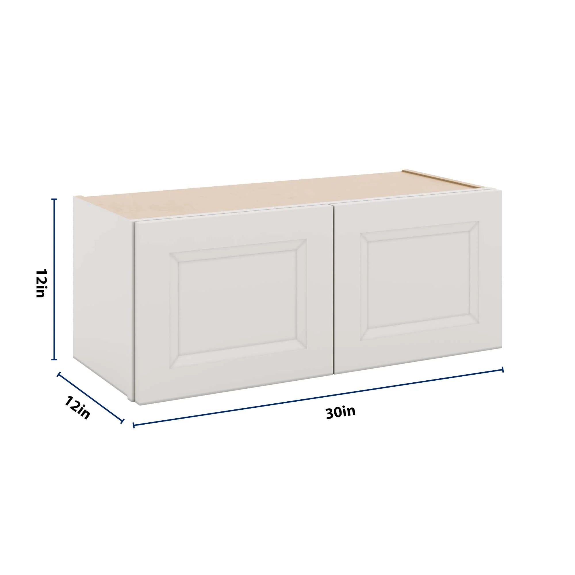 J&K Pure B5 Double Door Wall Cabinet - 30" W x 12" H