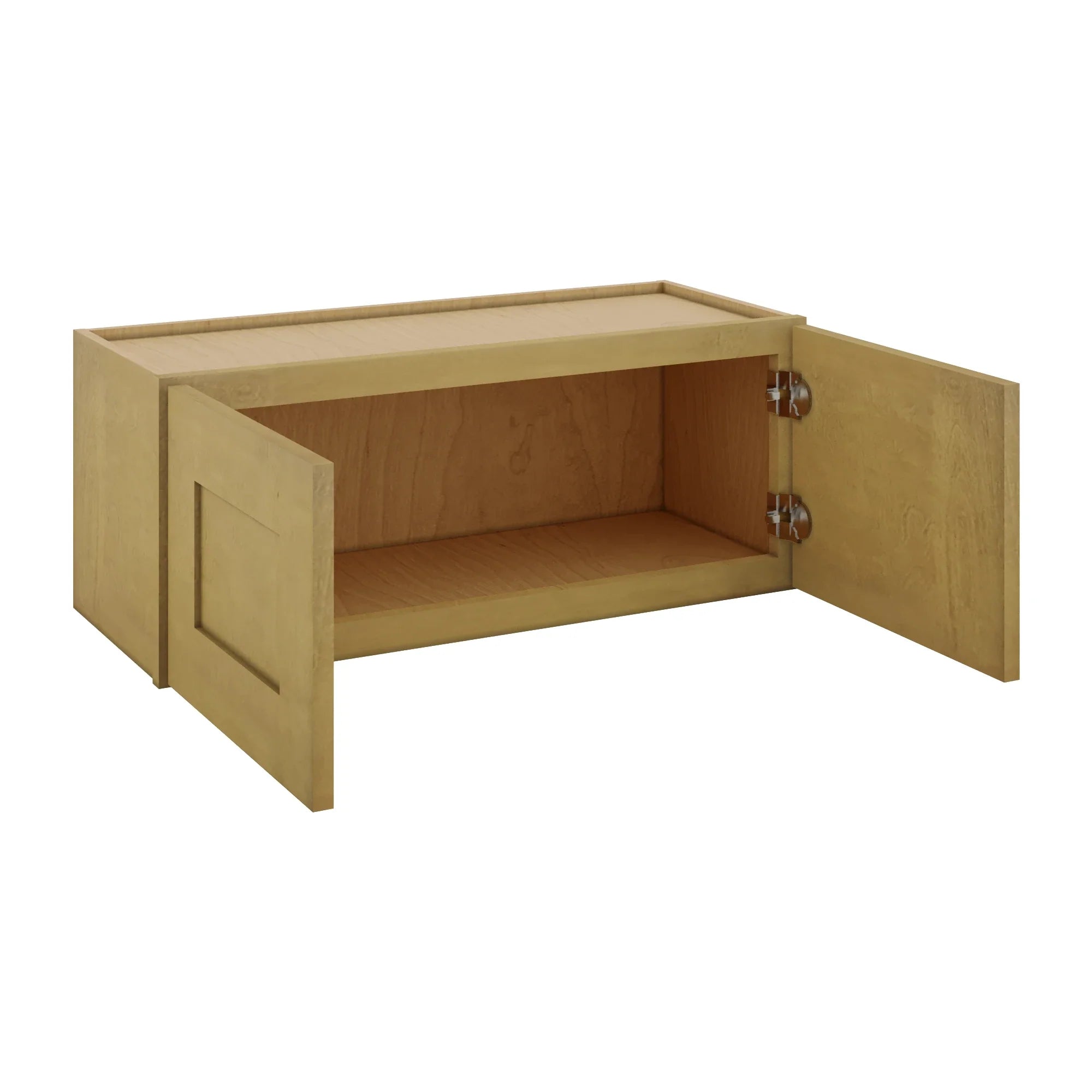 Modernform Cabinet Natural Shaker 30" W X 12" H X 12" D Double Door Wall Cabinet