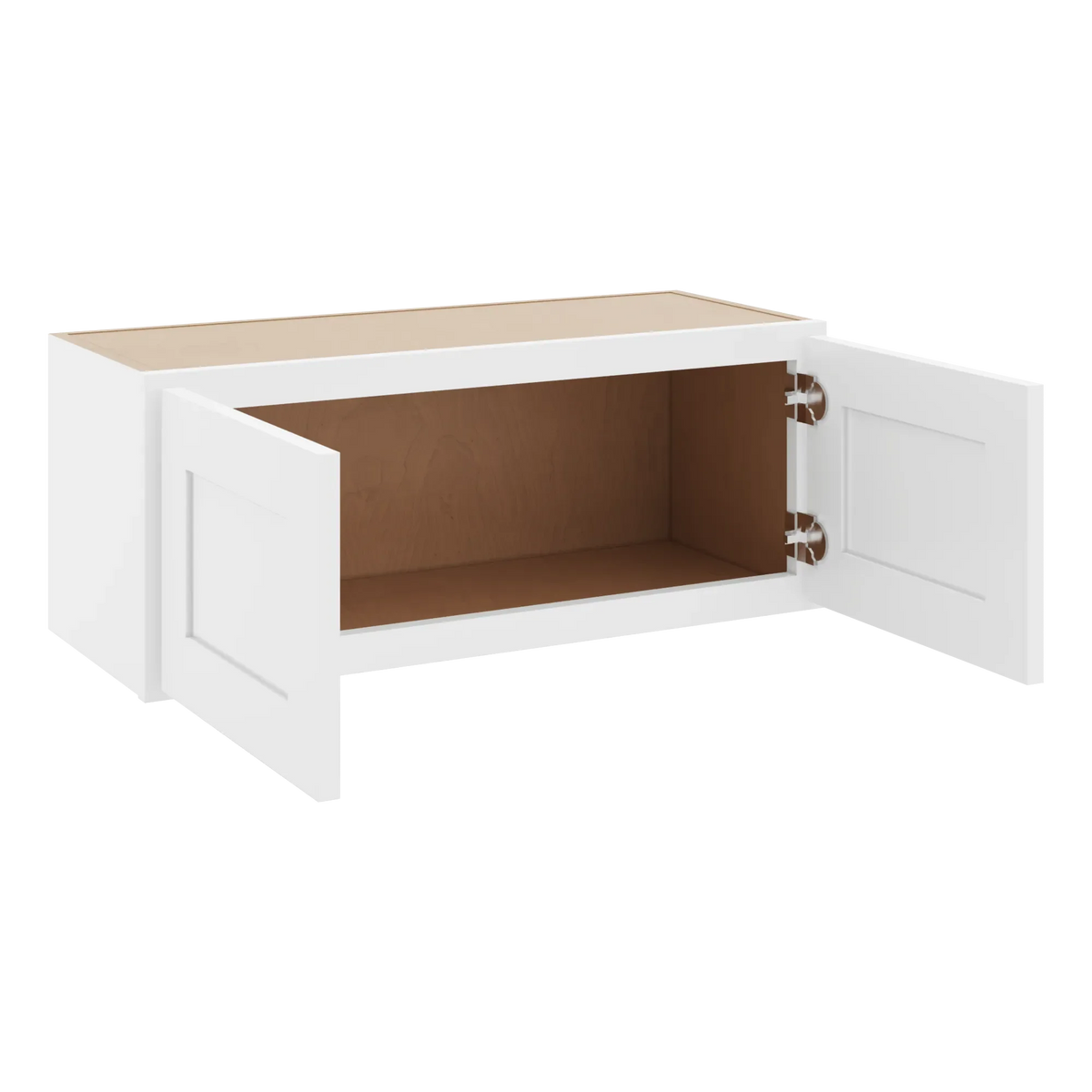 cnc luxor white 30 w x 12 h double door wall cabinet