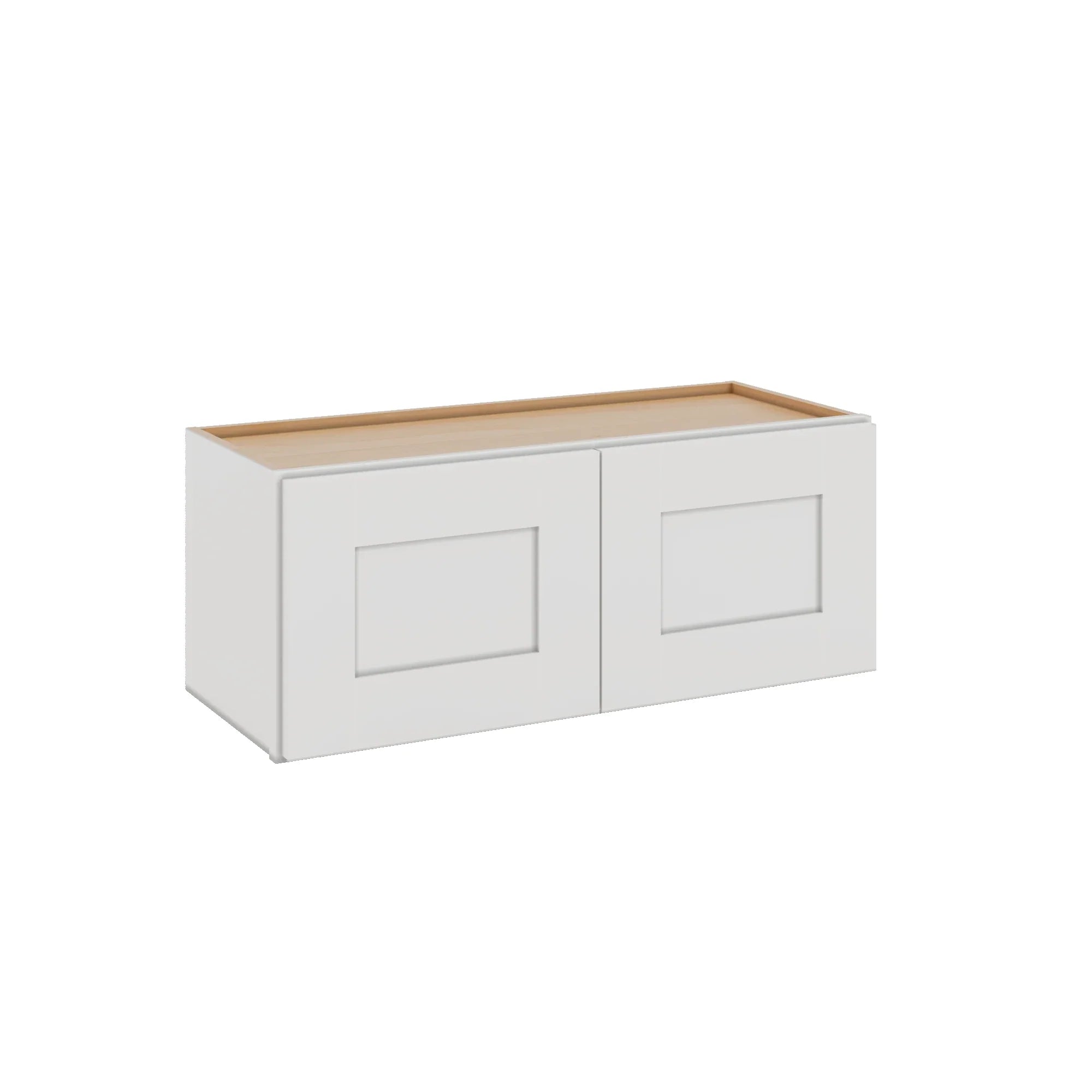 Modernform Cabinet White Shaker 30" W X 12" H X 12" D Double Door Wall Cabinet