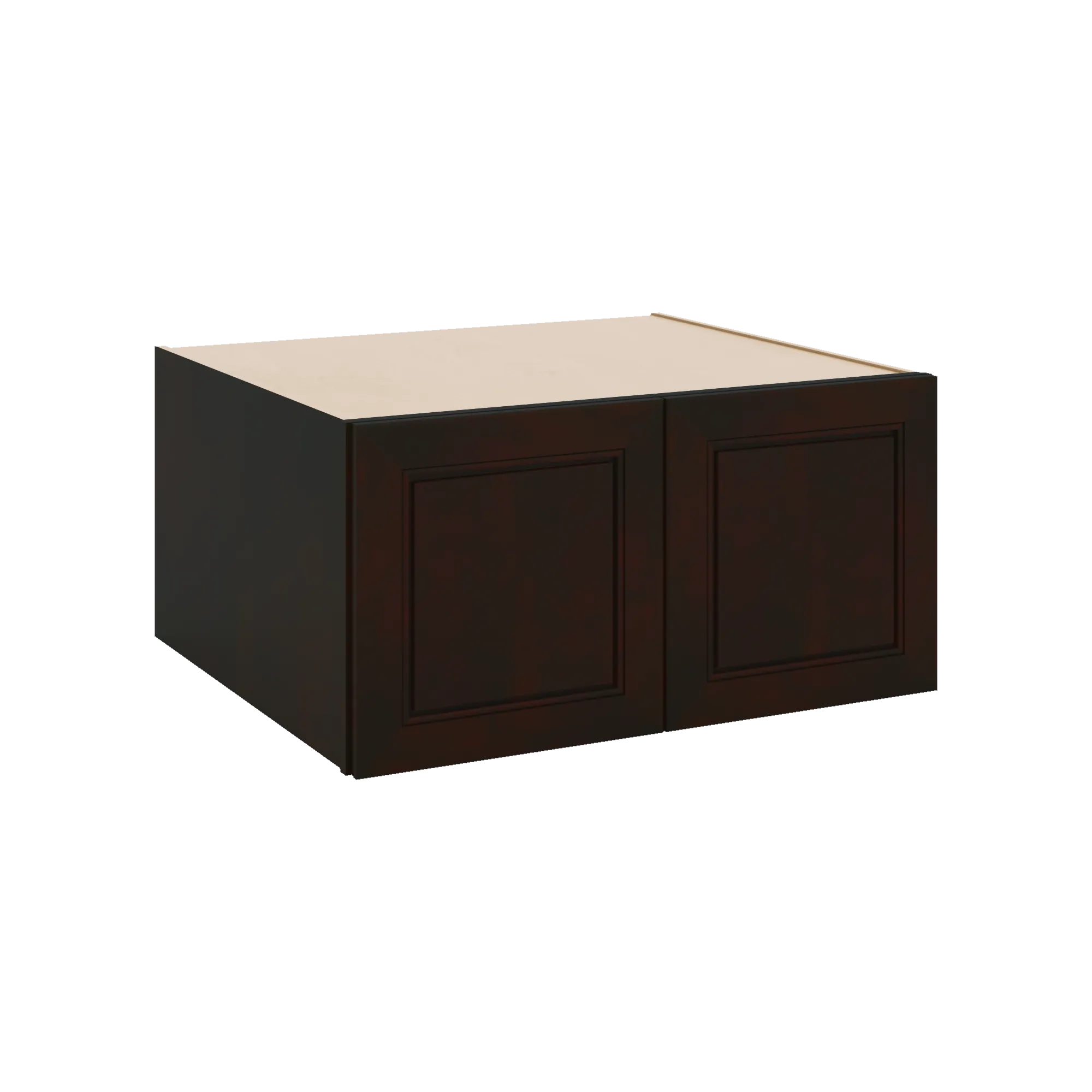 J&K Espresso K8 Refrigerator Wall Cabinet - 30" W x 15" H x 27" D