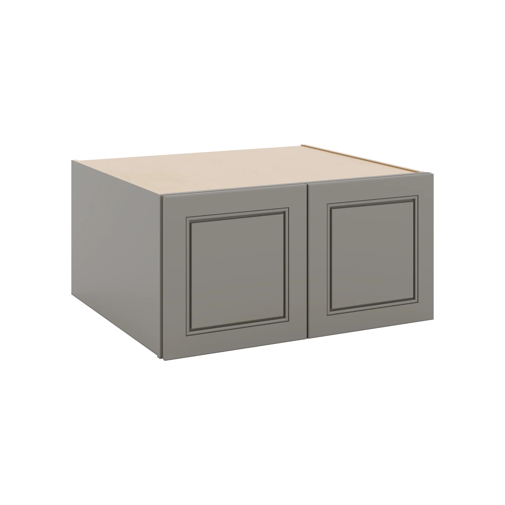 J&K Greige K3 Refrigerator Wall Cabinet - 30" W x 15" H x 27" D