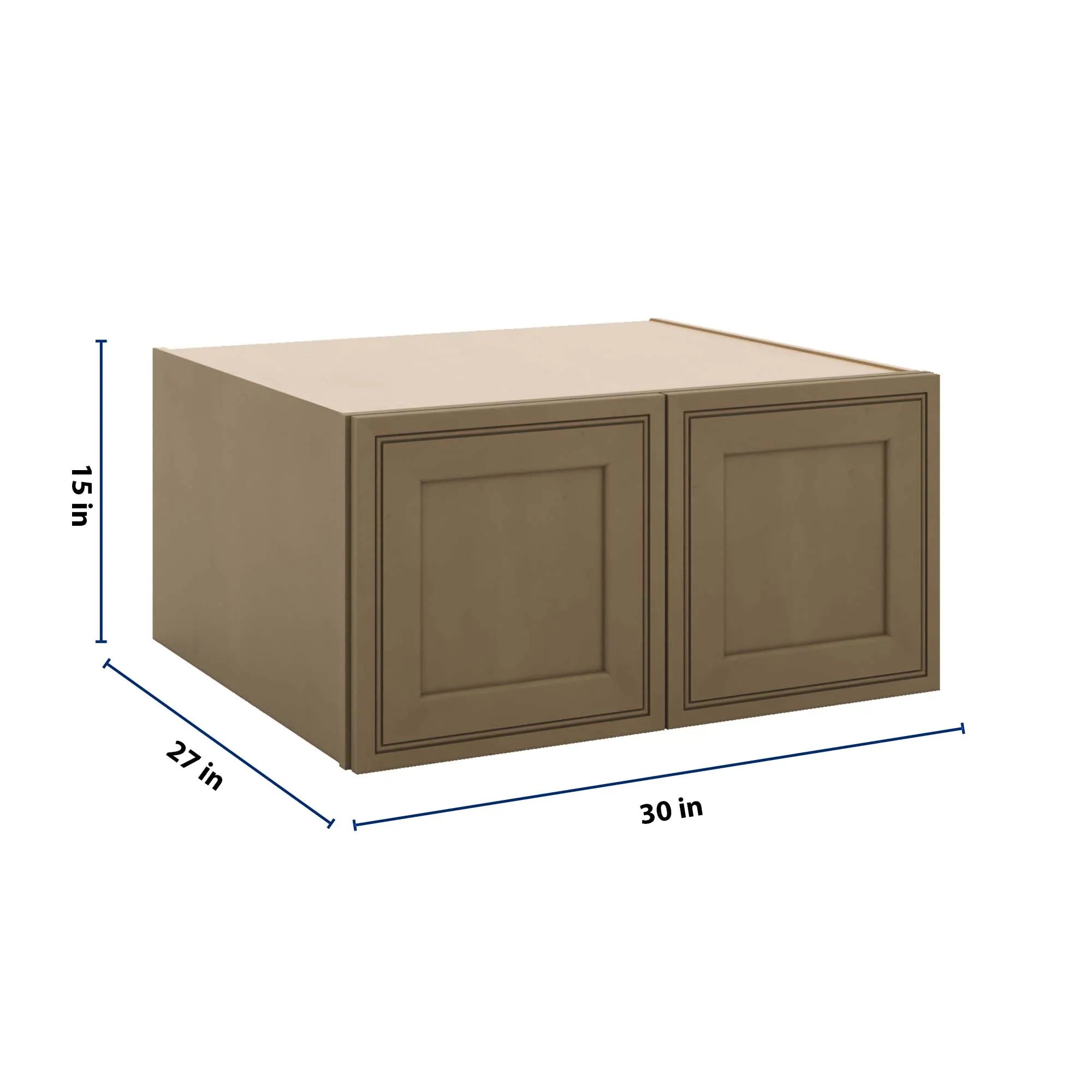 J&K Hazel H8 Refrigerator Wall Cabinet - 30" W x 15" H x 27" D