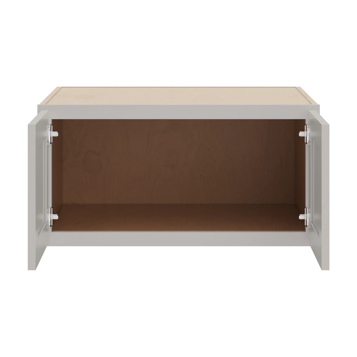 cnc luxor 5 piece misty grey 30 w x 15 h x 24 d double door wall cabinet
