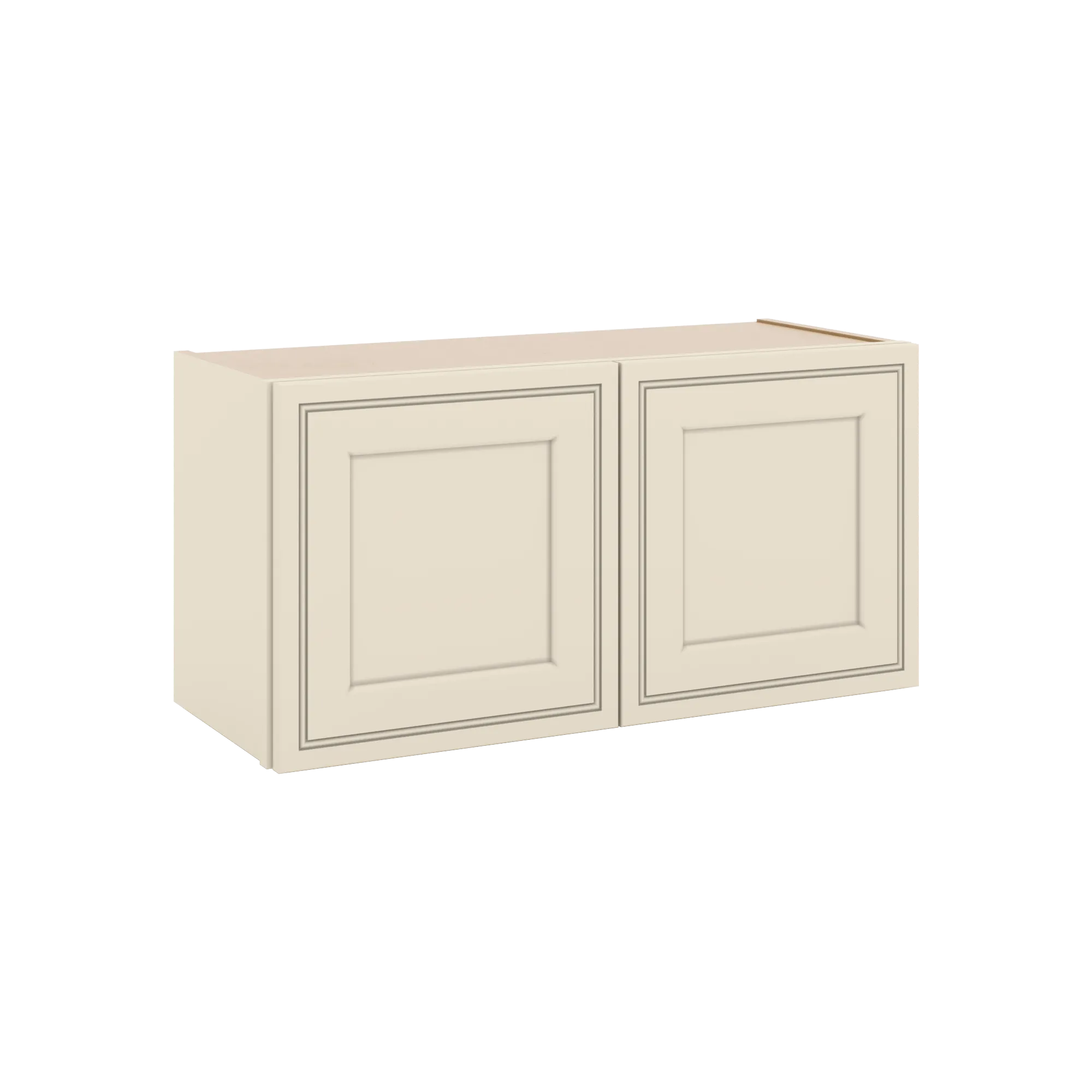 J&K Pearl Glazed H9 Double Door Wall Cabinet - 30" W x 15" H