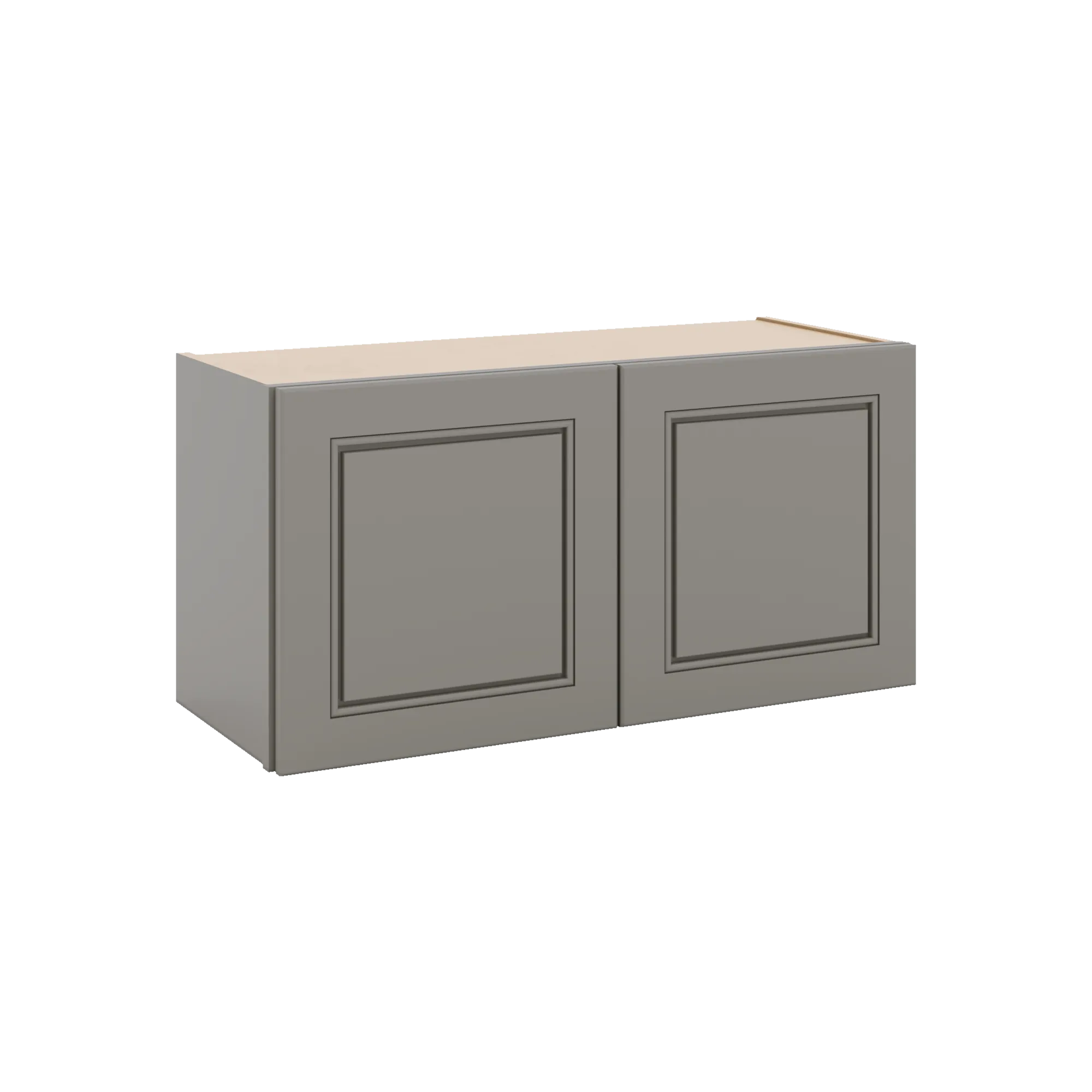 J&K Greige K3 Double Door Wall Cabinet - 30" W x 15" H