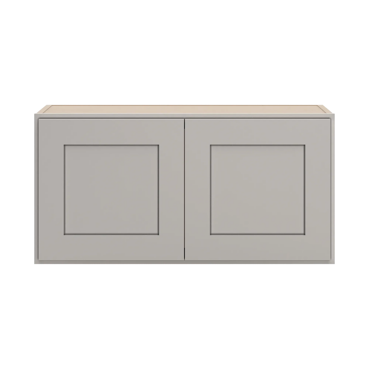 cnc luxor 5 piece misty grey 30 w x 15 h double door wall cabinet