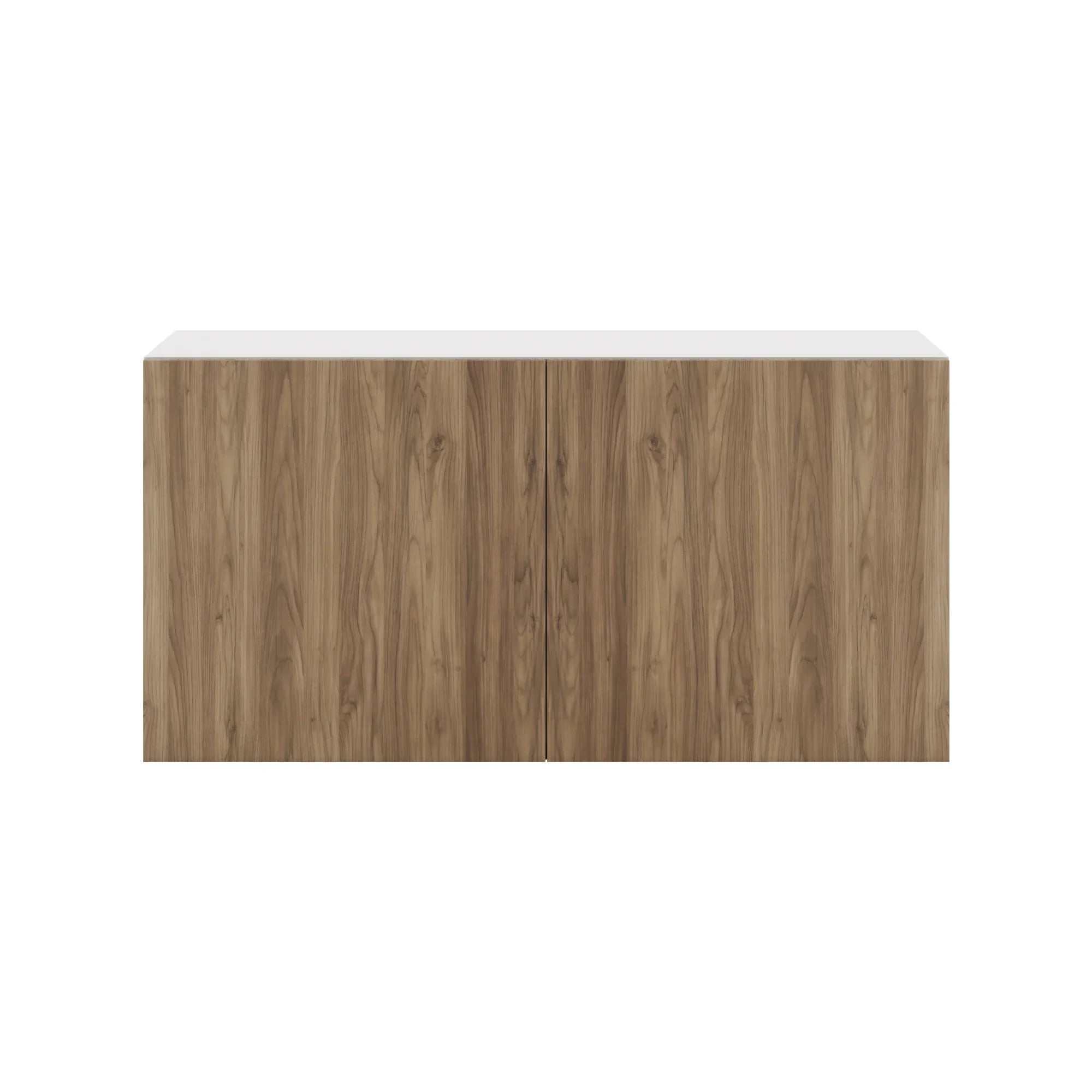 Modernform Cabinet Walnut 30" W X 15" H X 12" D Double Door Wall Cabinet