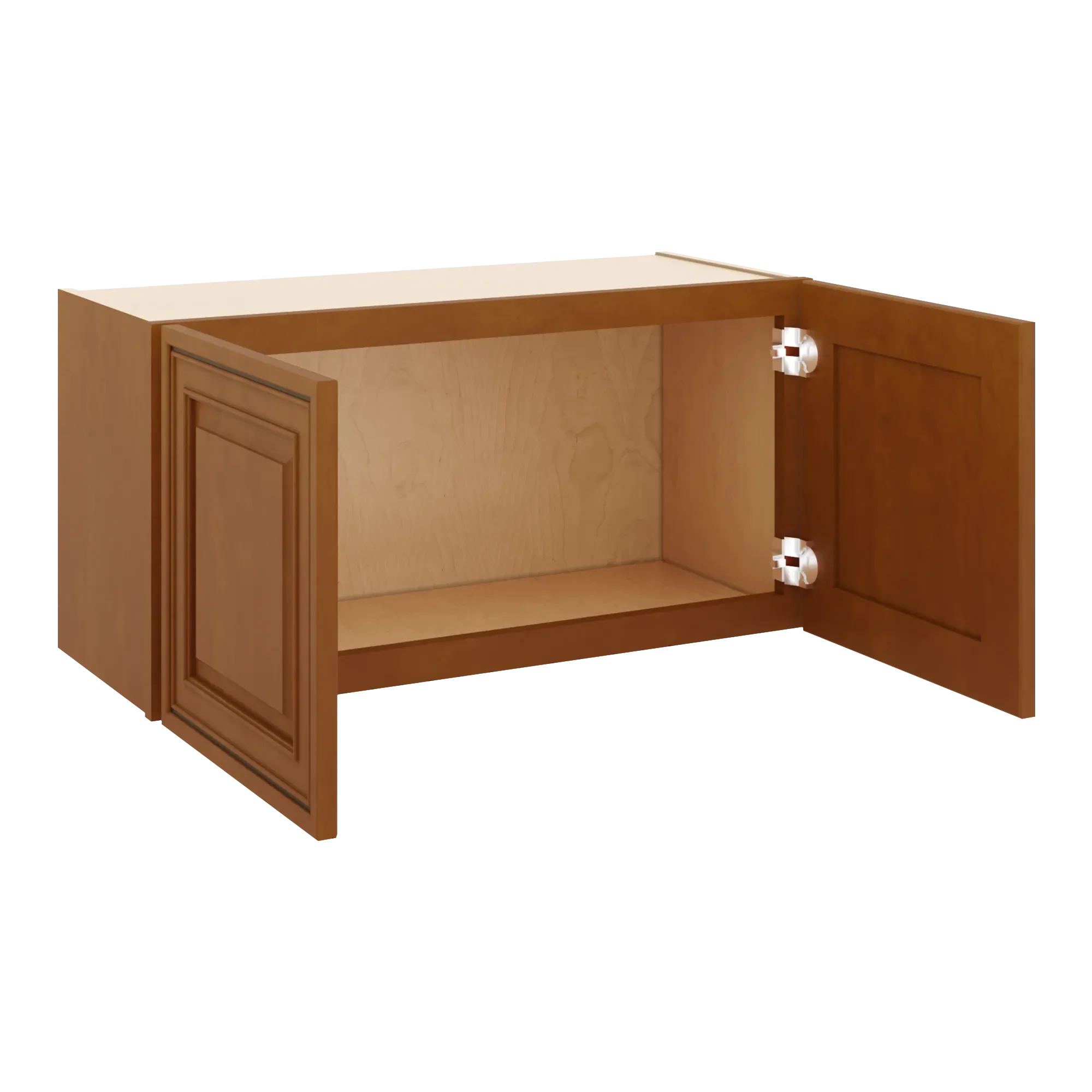 j k mocha glazed k10 double door wall cabinet 30 w x 15 h