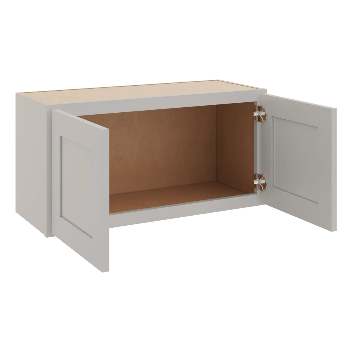 cnc luxor 5 piece misty grey 30 w x 15 h double door wall cabinet