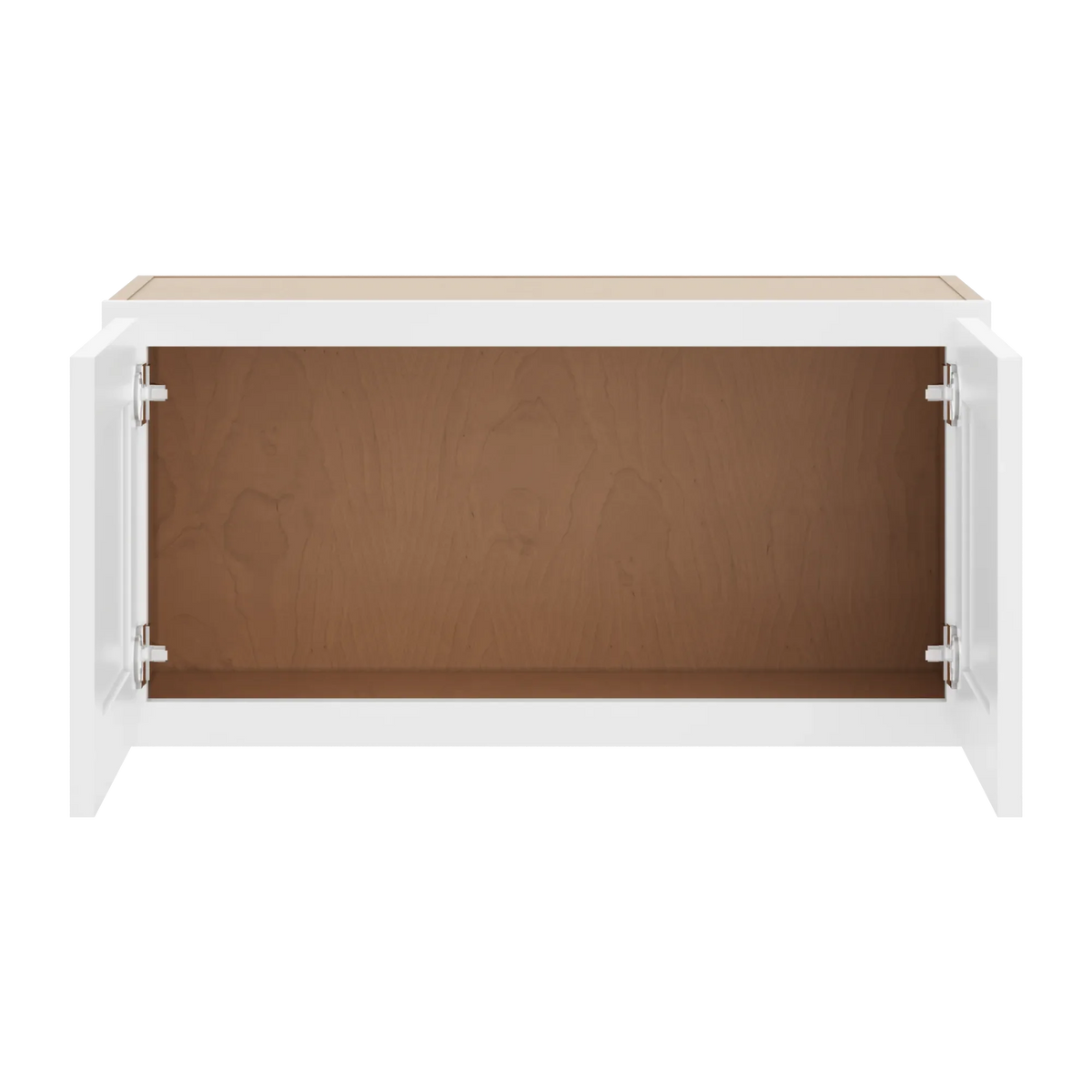 cnc luxor white 30 w x 15 h double door wall cabinet