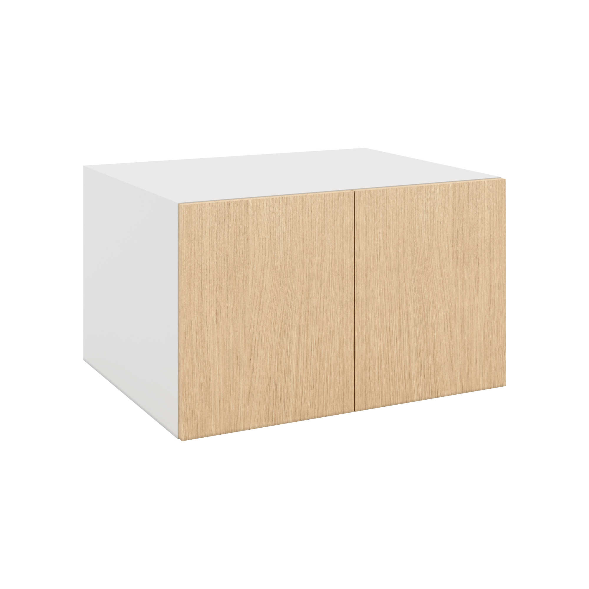 Modernform Cabinet Natural Oak 30" W X 18" H X 24" D Double Door Wall Cabinet