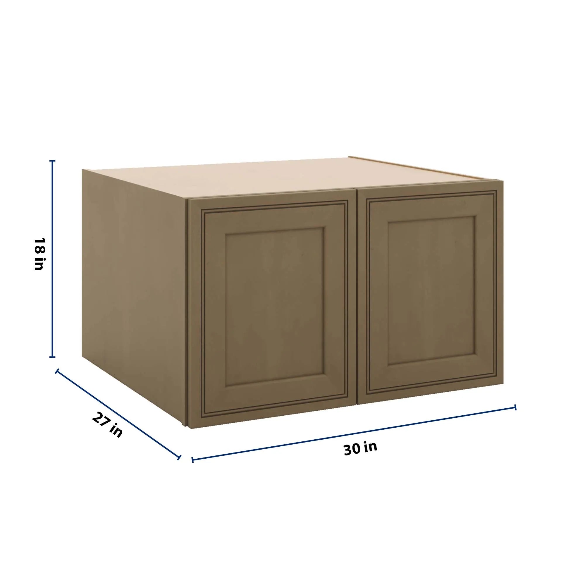 J&K Hazel H8 Refrigerator Wall Cabinet - 30" W x 18" H x 27" D