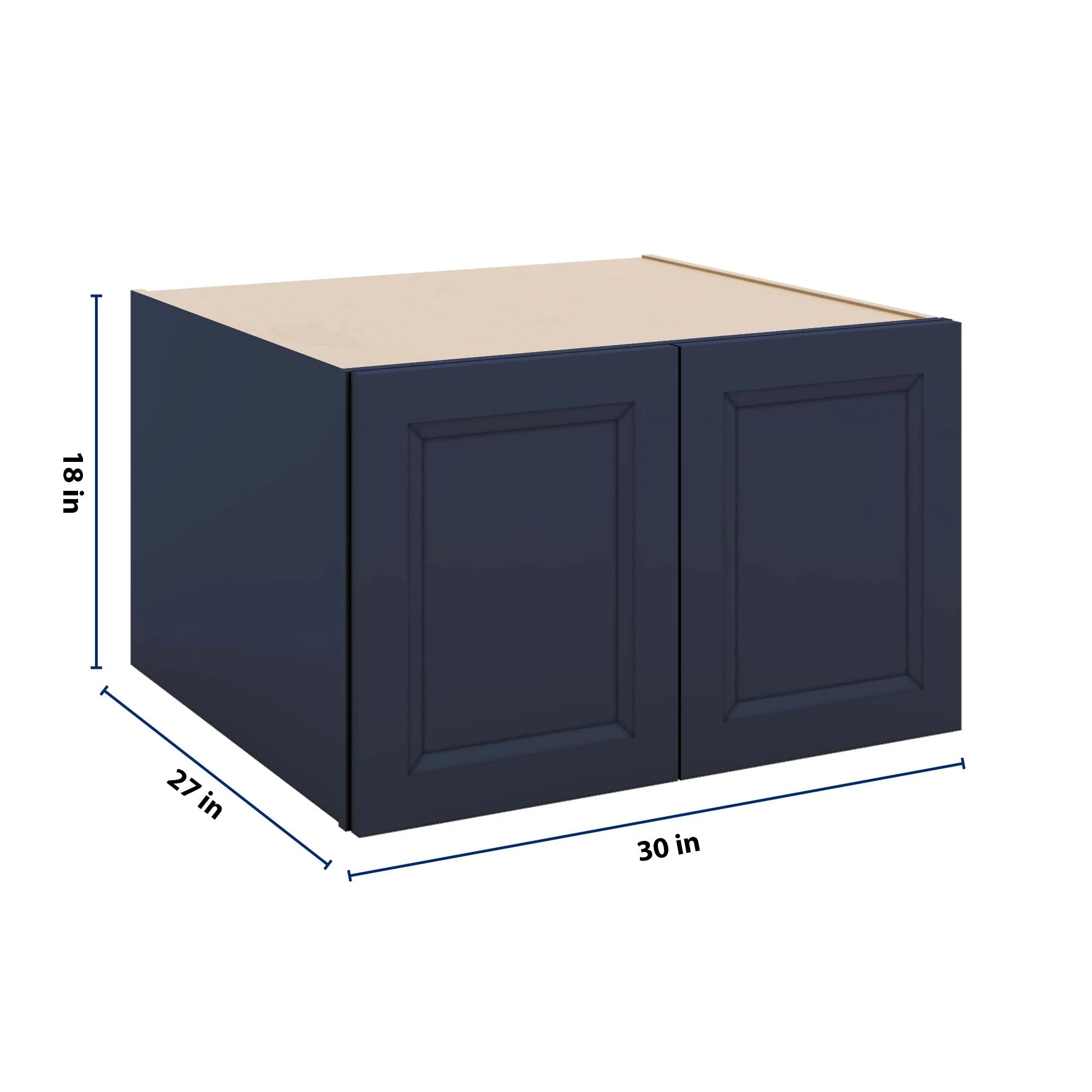 J&K Naval B7 Refrigerator Wall Cabinet - 30" W x 18" H x 27" D