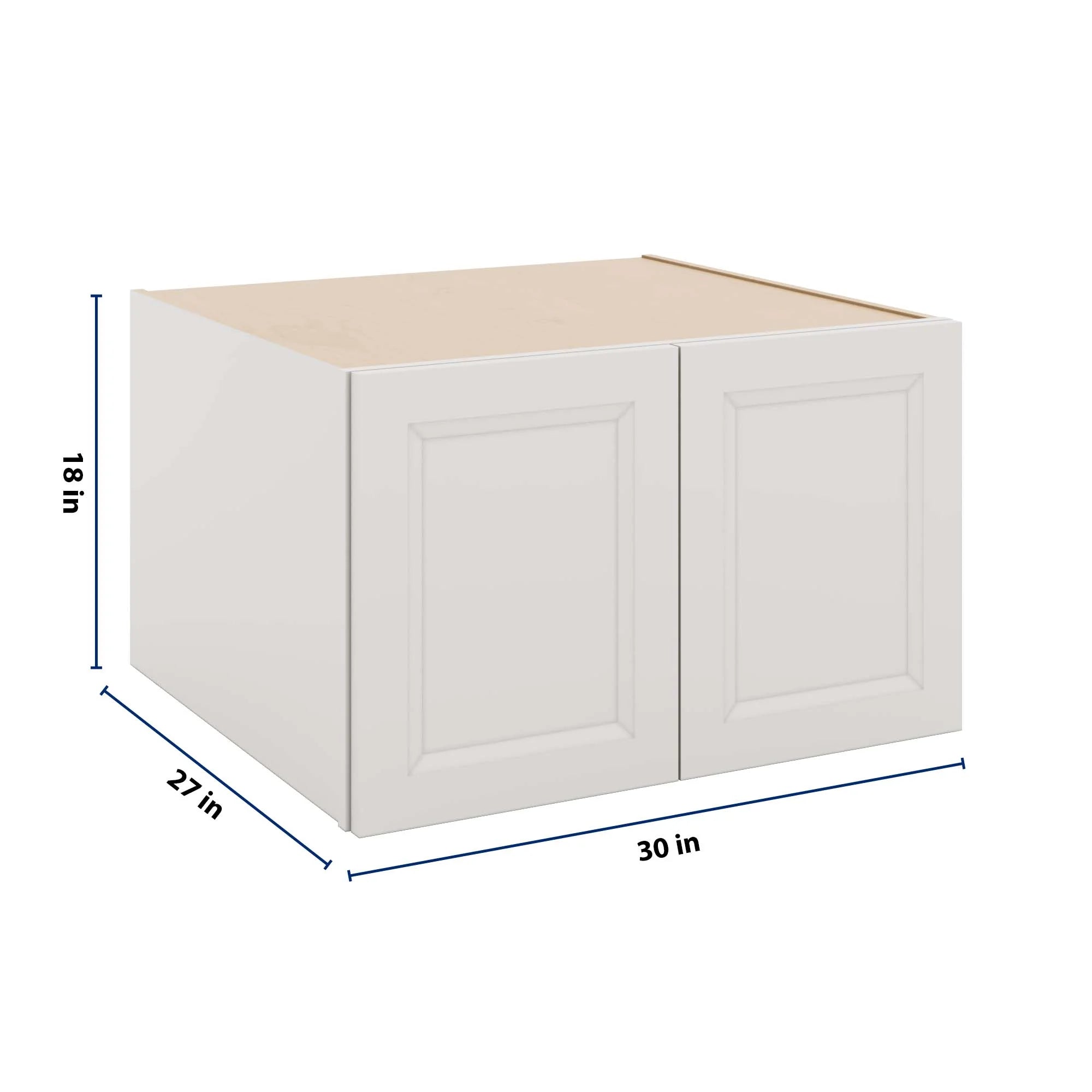 J&K Pure B5 Refrigerator Wall Cabinet - 30" W x 18" H x 27" D