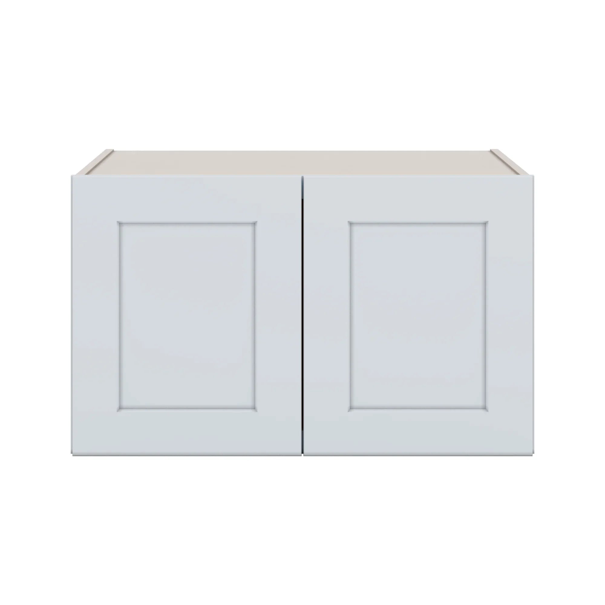 J&K White Shaker S8 Refrigerator Wall Cabinet 30" W x 18" H x 27" D