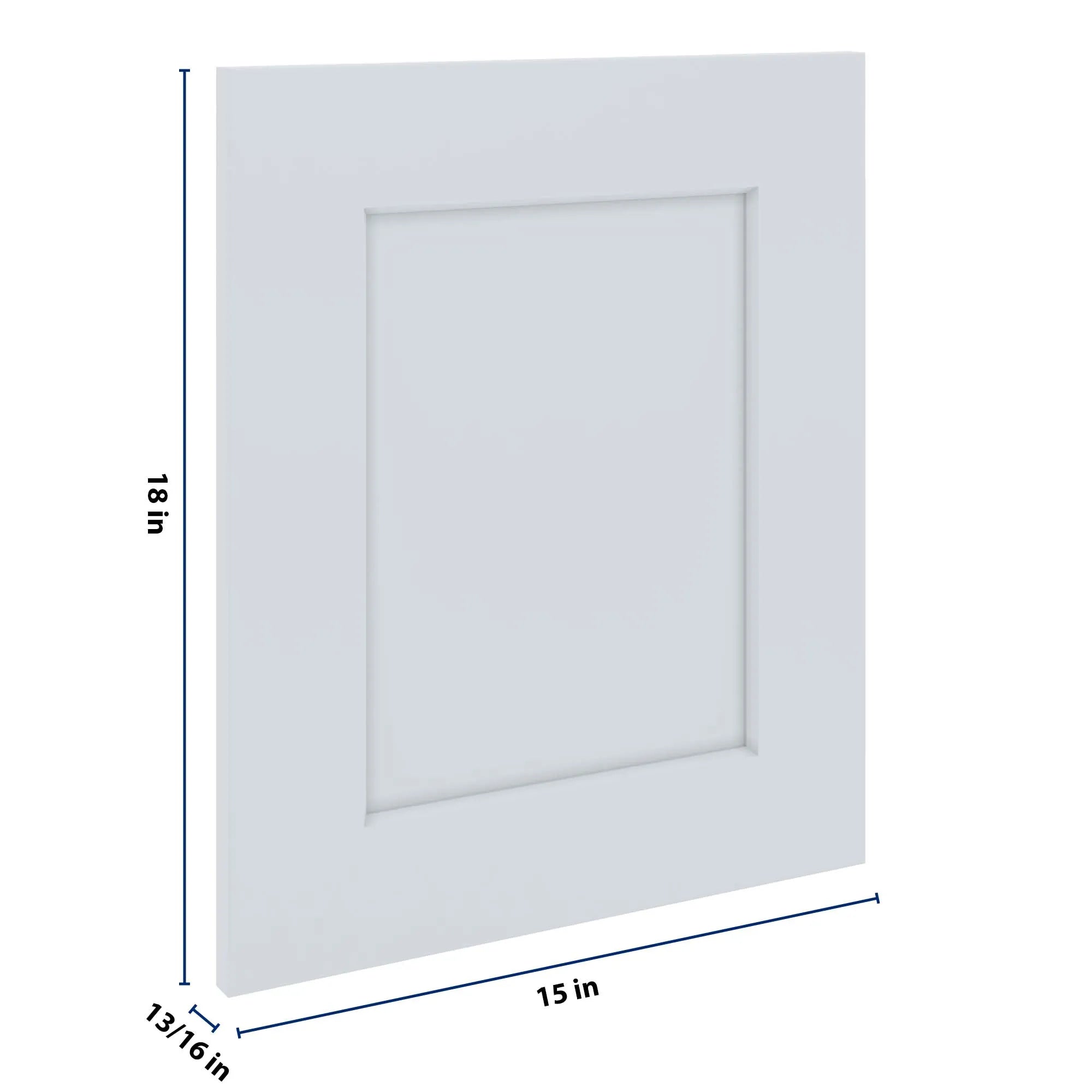 J&K White Shaker S8 Dummy Door Panel 15" W x 18" H
