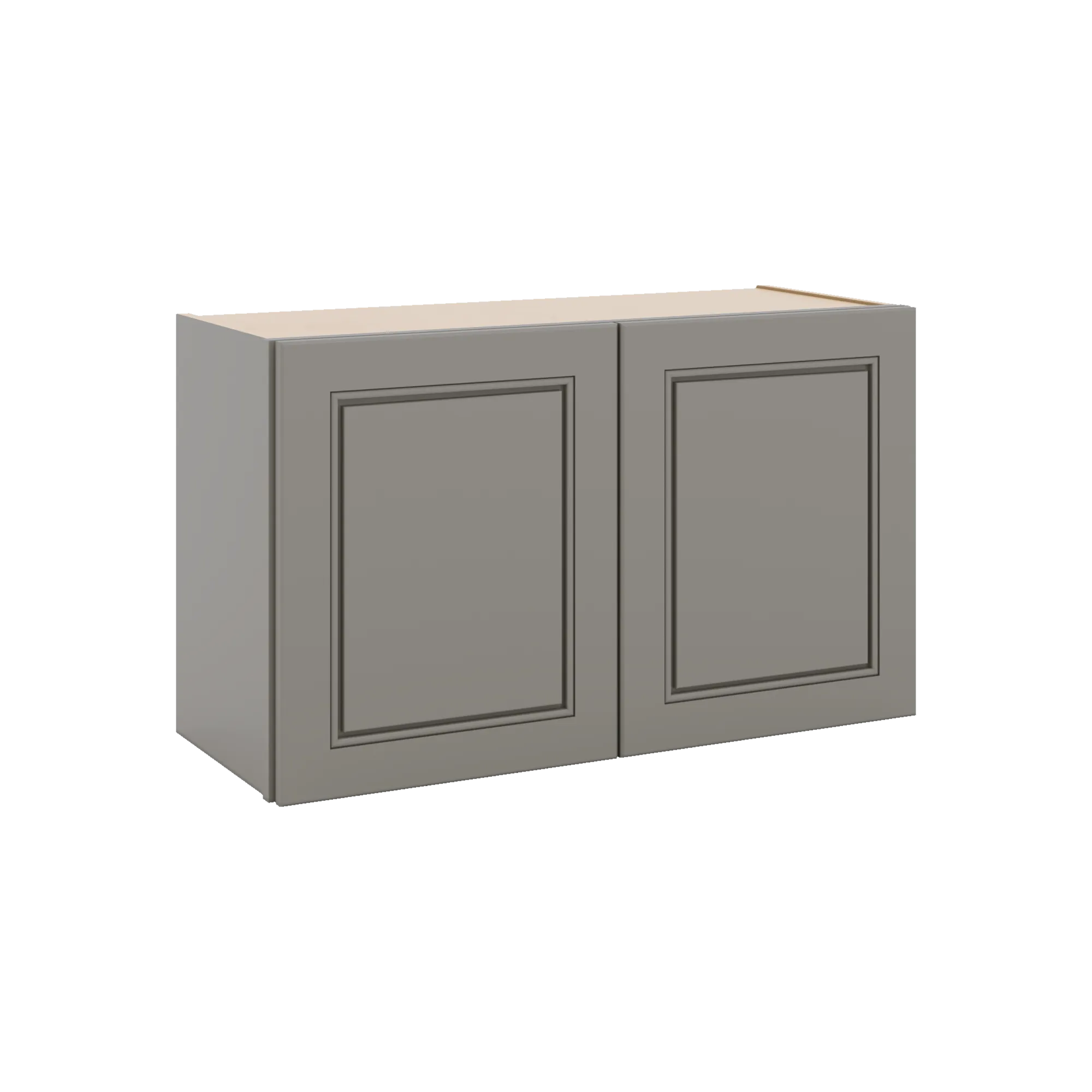 J&K Greige K3 Double Door Wall Cabinet - 30" W x 18" H
