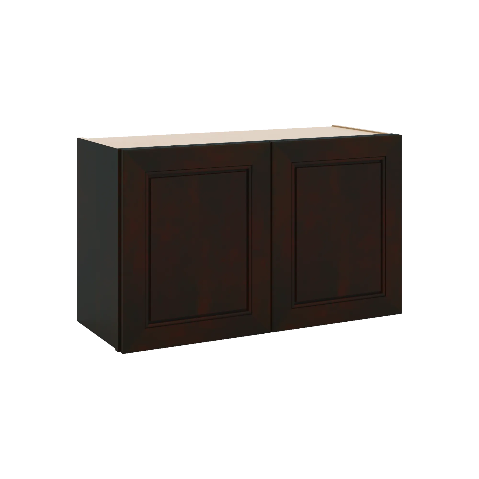 J&K Espresso K8 Double Door Wall Cabinet - 30" W x 18" H