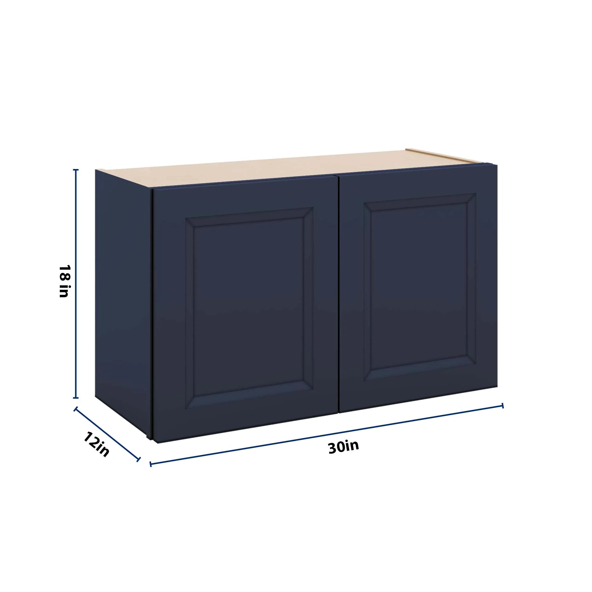 J&K Naval B7 Double Door Wall Cabinet - 30" W x 18" H