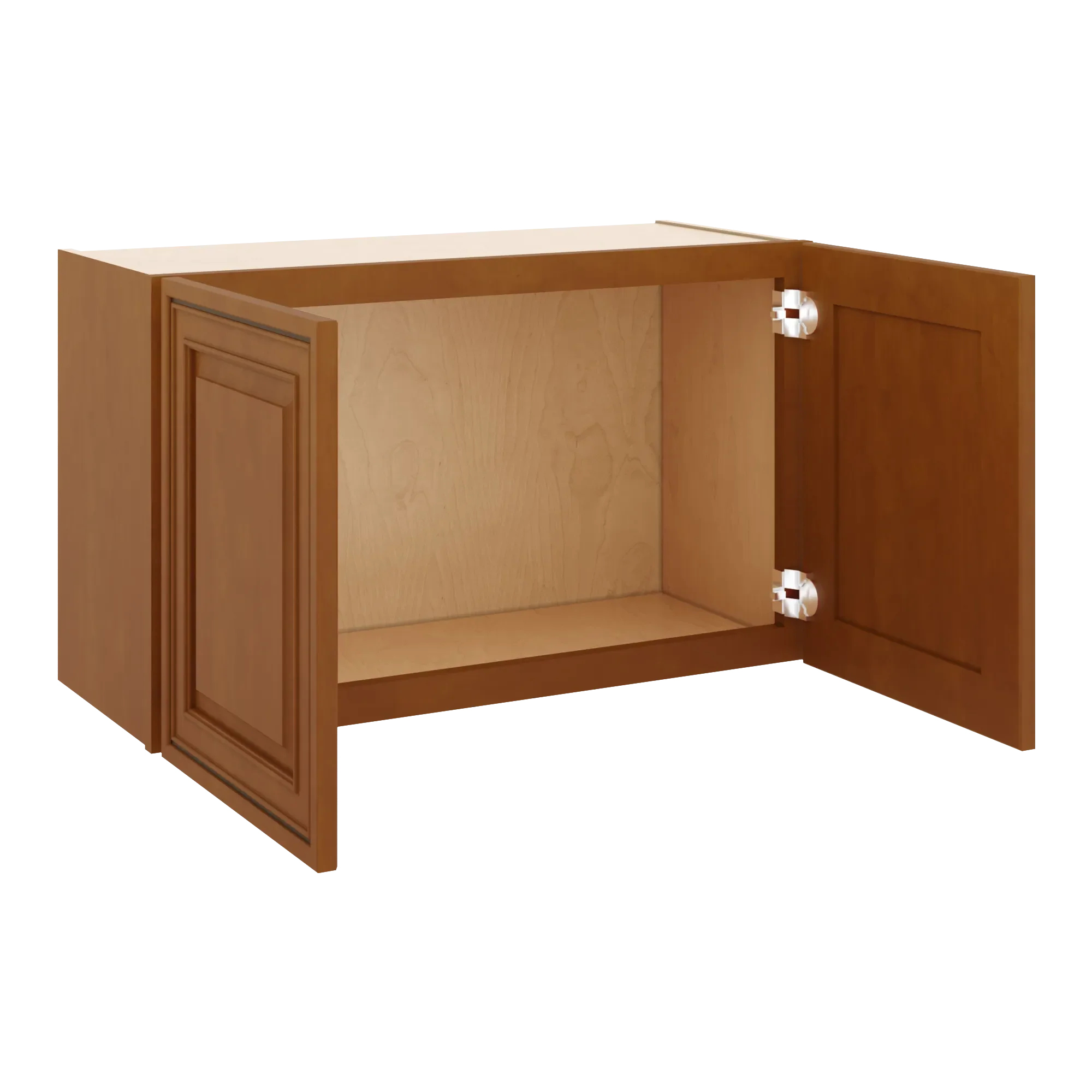 j k mocha glazed k10 double door wall cabinet 30 w x 18 h