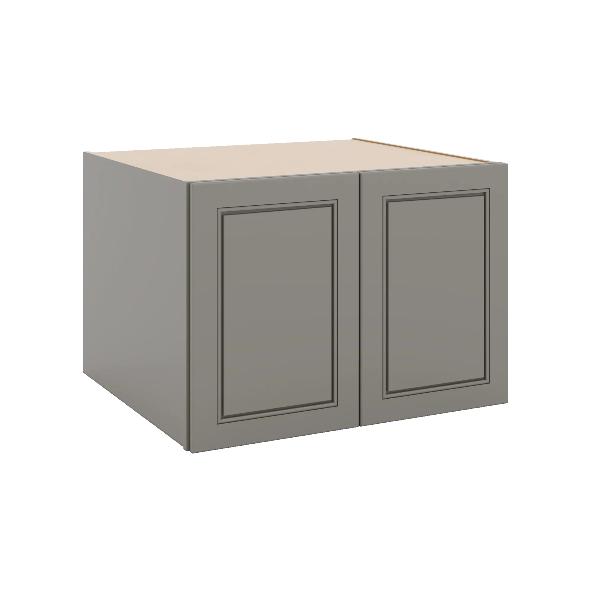 J&K Greige K3 Refrigerator Wall Cabinet - 30" W x 21" H x 27" D