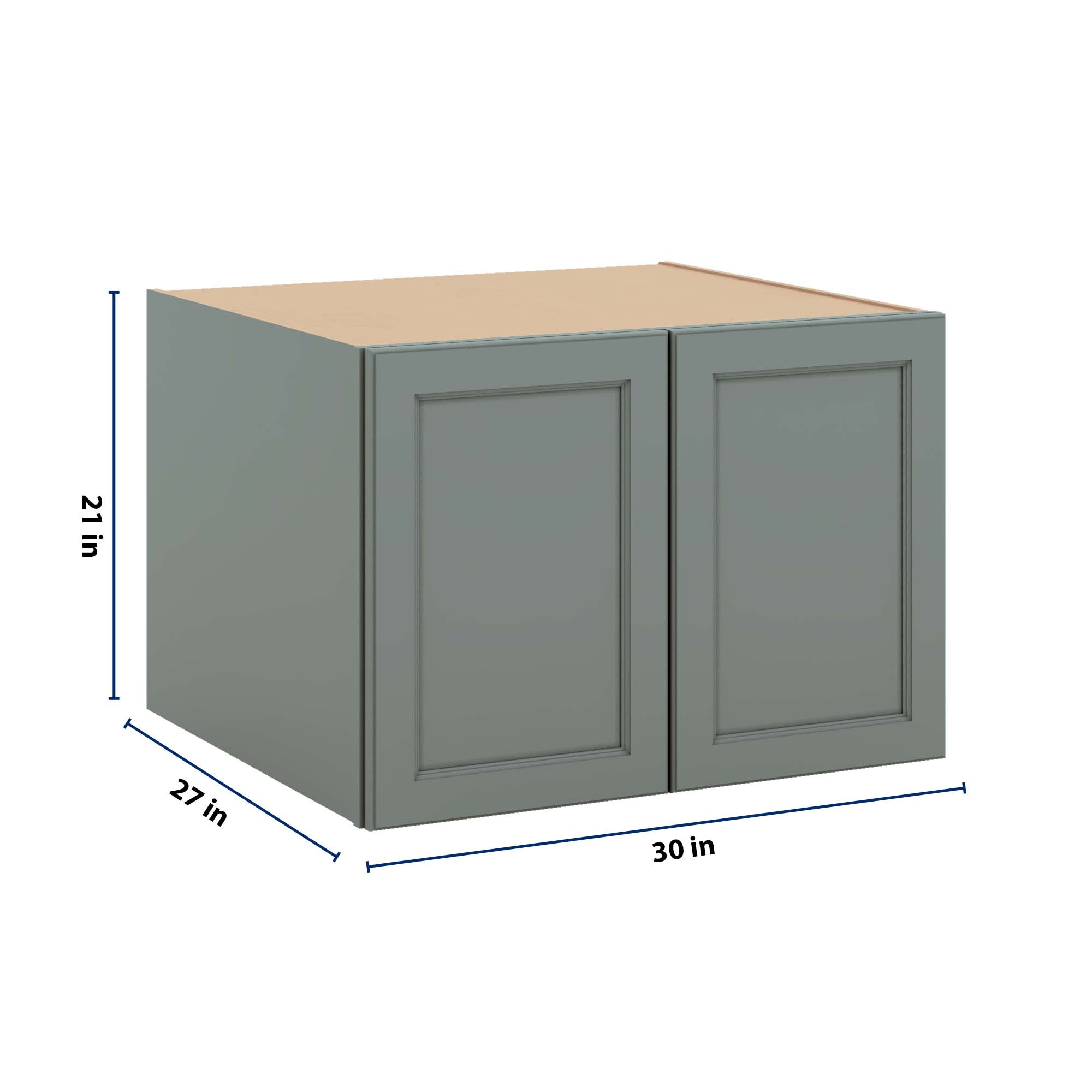 J&K Sage E3 Refrigerator Wall Cabinet - 30" W x 21" H x 27" D
