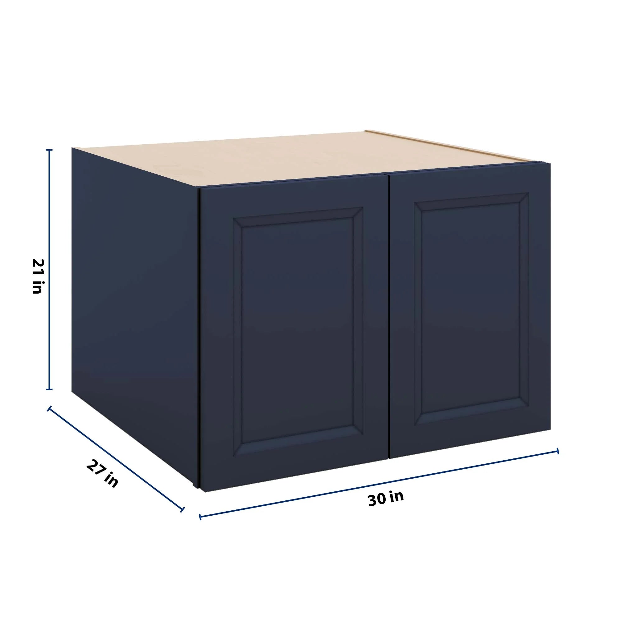 J&K Naval B7 Refrigerator Wall Cabinet - 30" W x 21" H x 27" D