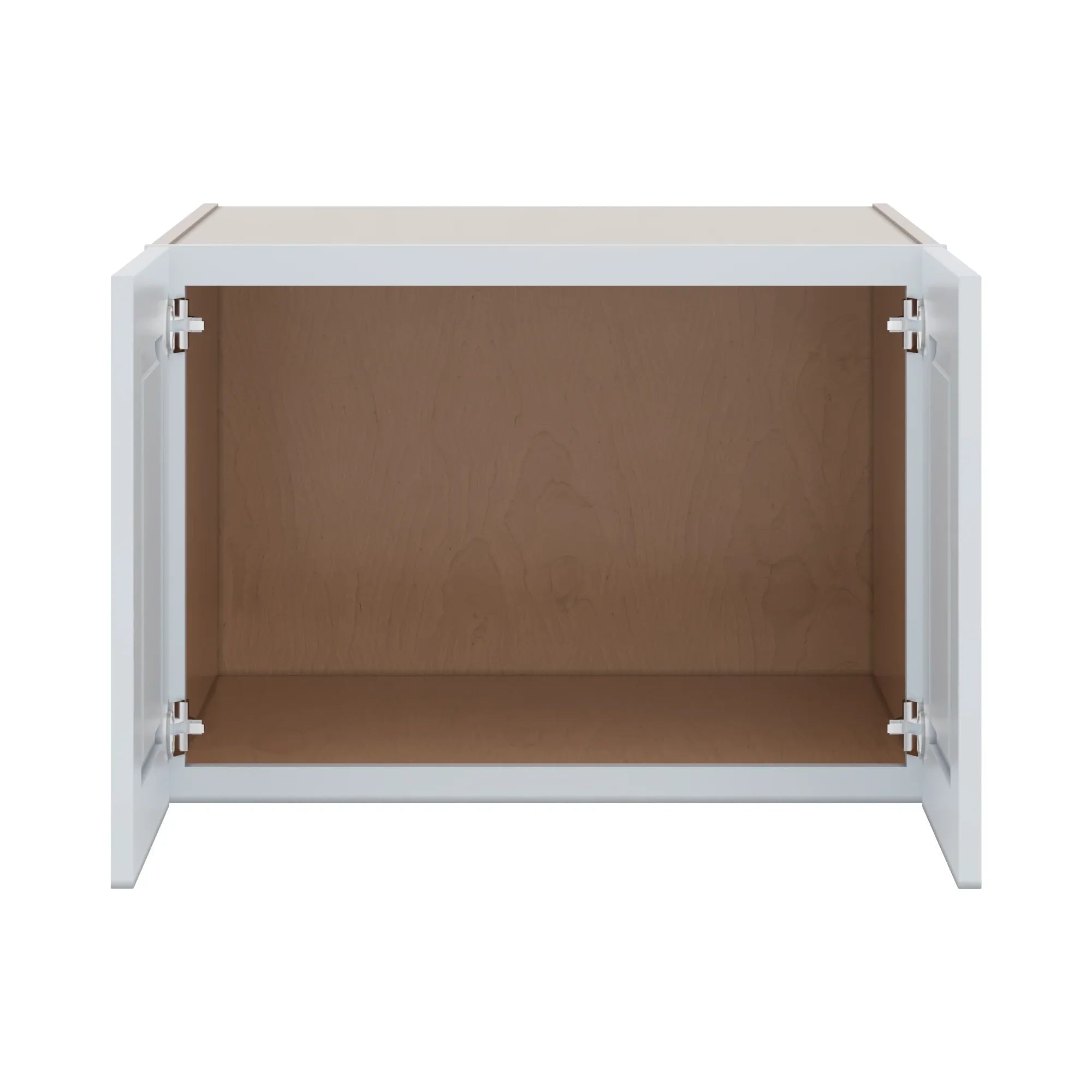 J&K White Shaker S8 Refrigerator Wall Cabinet 30" W x 21" H x 27" D