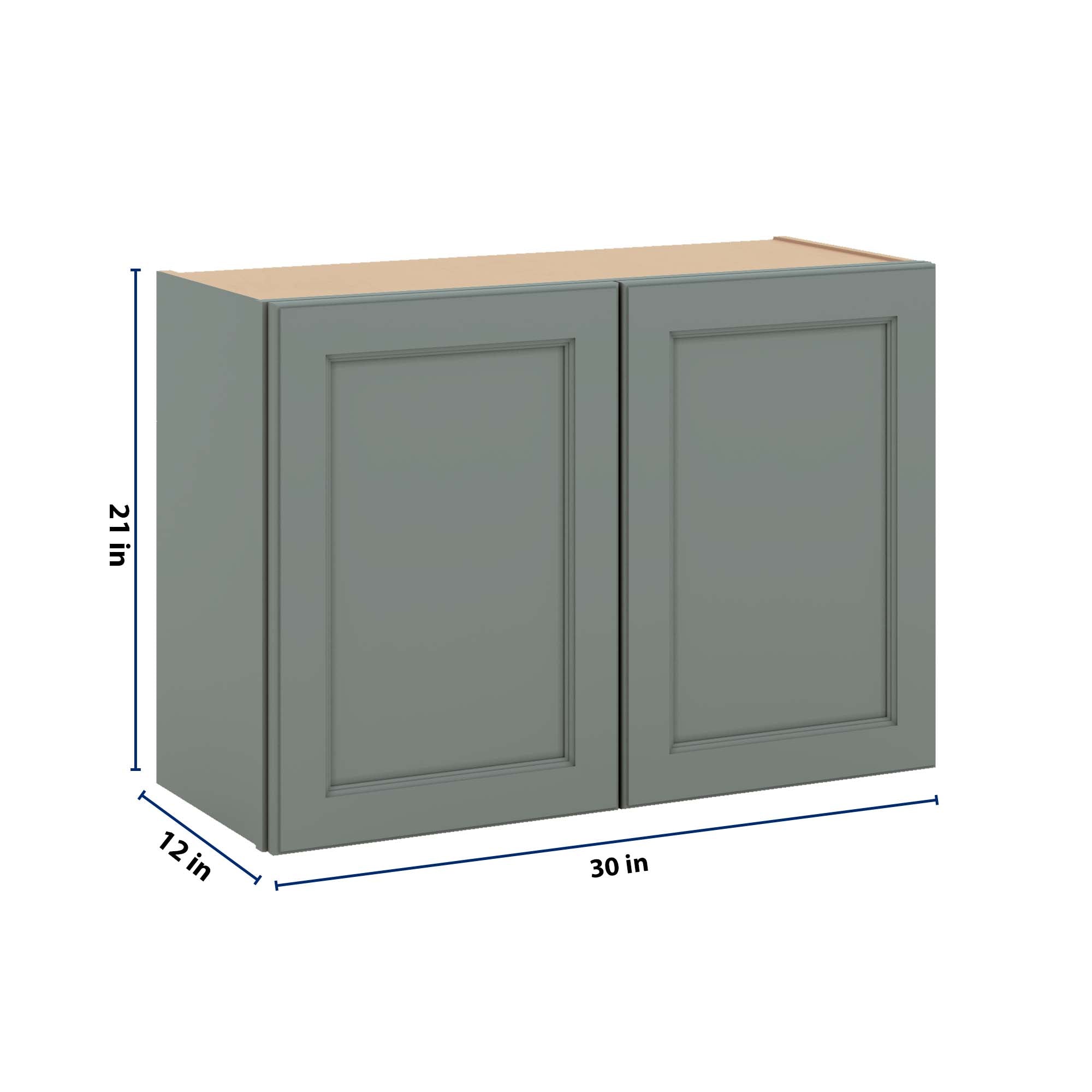 J&K Sage E3 Double Door Wall Cabinet - 30" W x 21" H