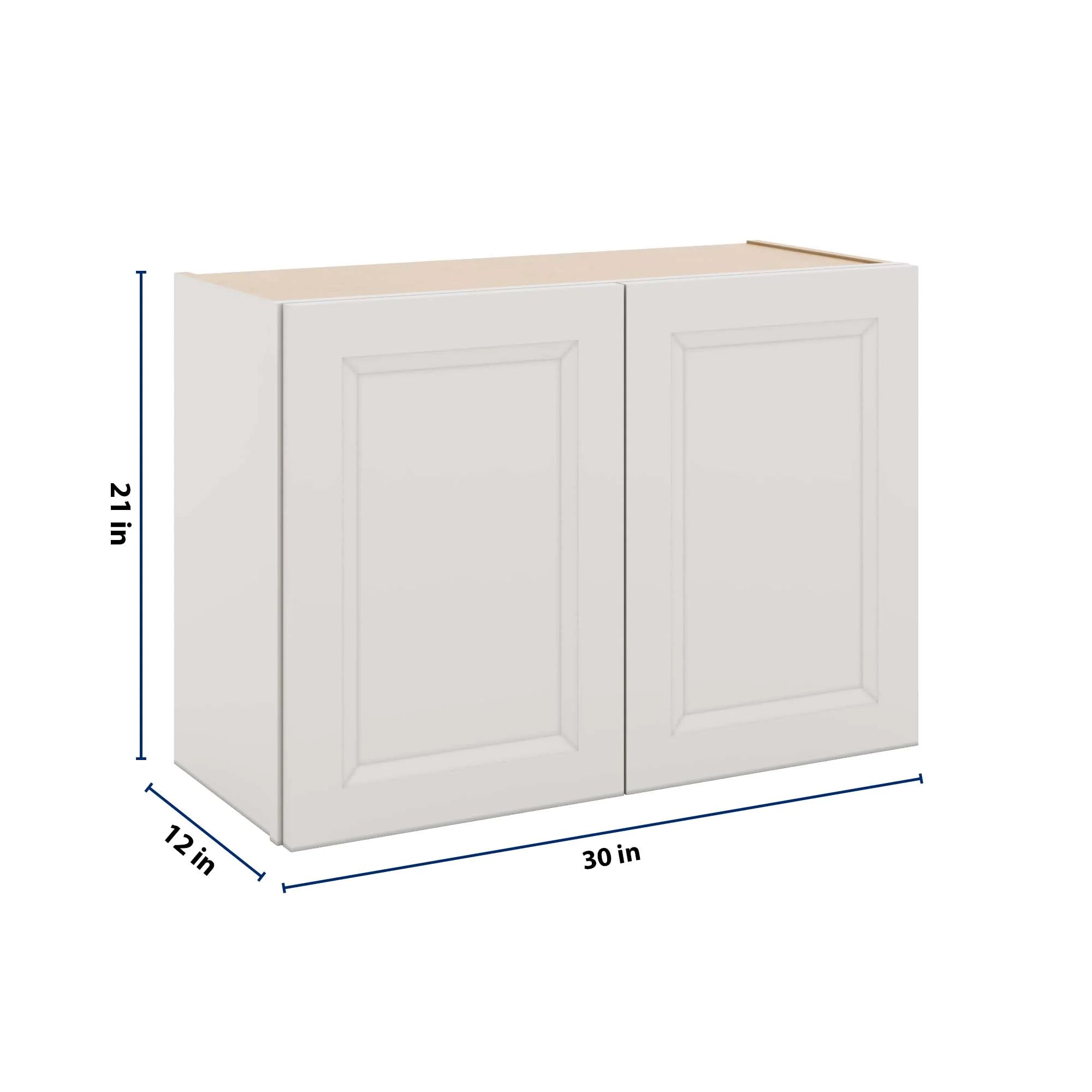 J&K Pure B5 Double Door Wall Cabinet - 30" W x 21" H