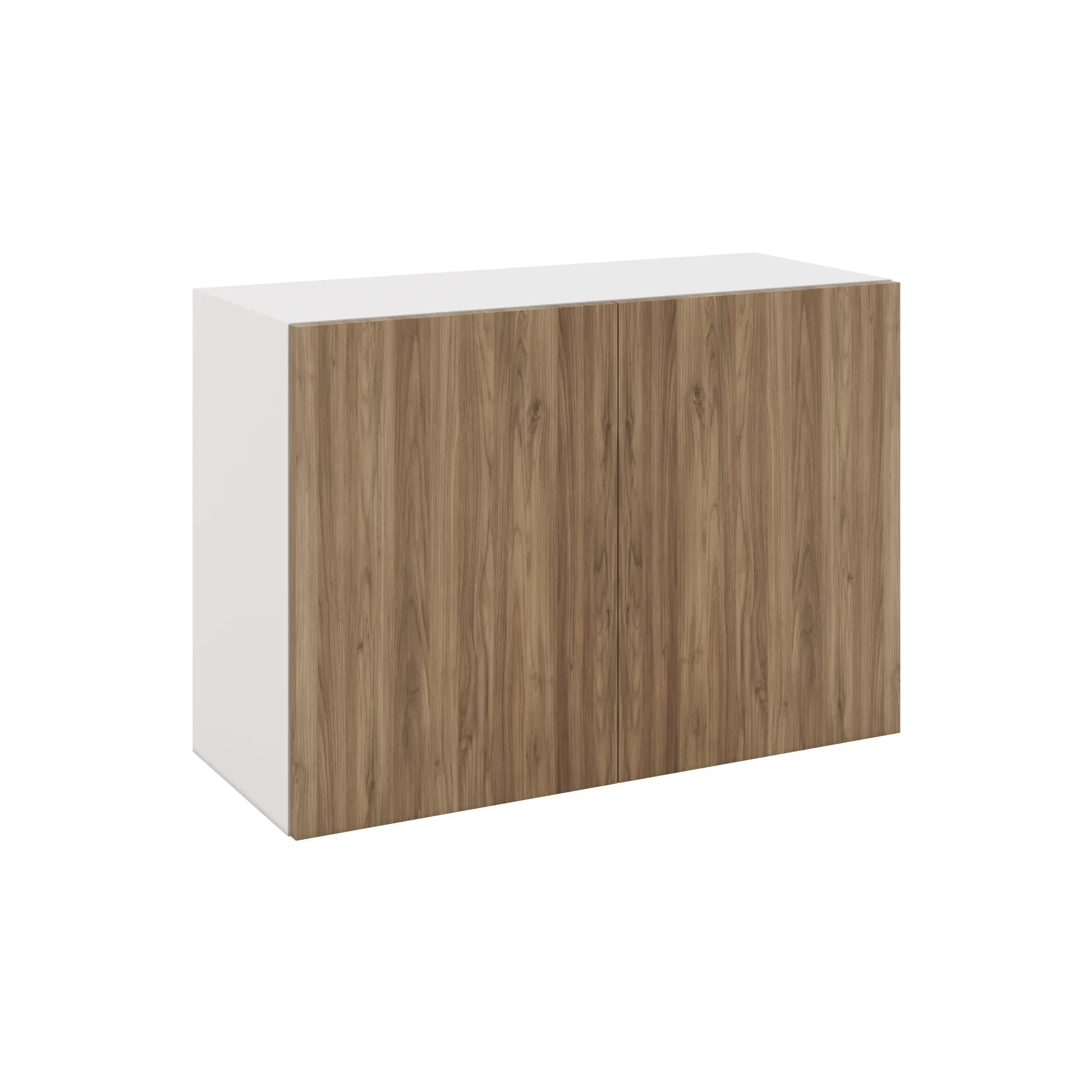 Modernform Cabinet Walnut 30" W X 21" H X 12" D Double Door Wall Cabinet