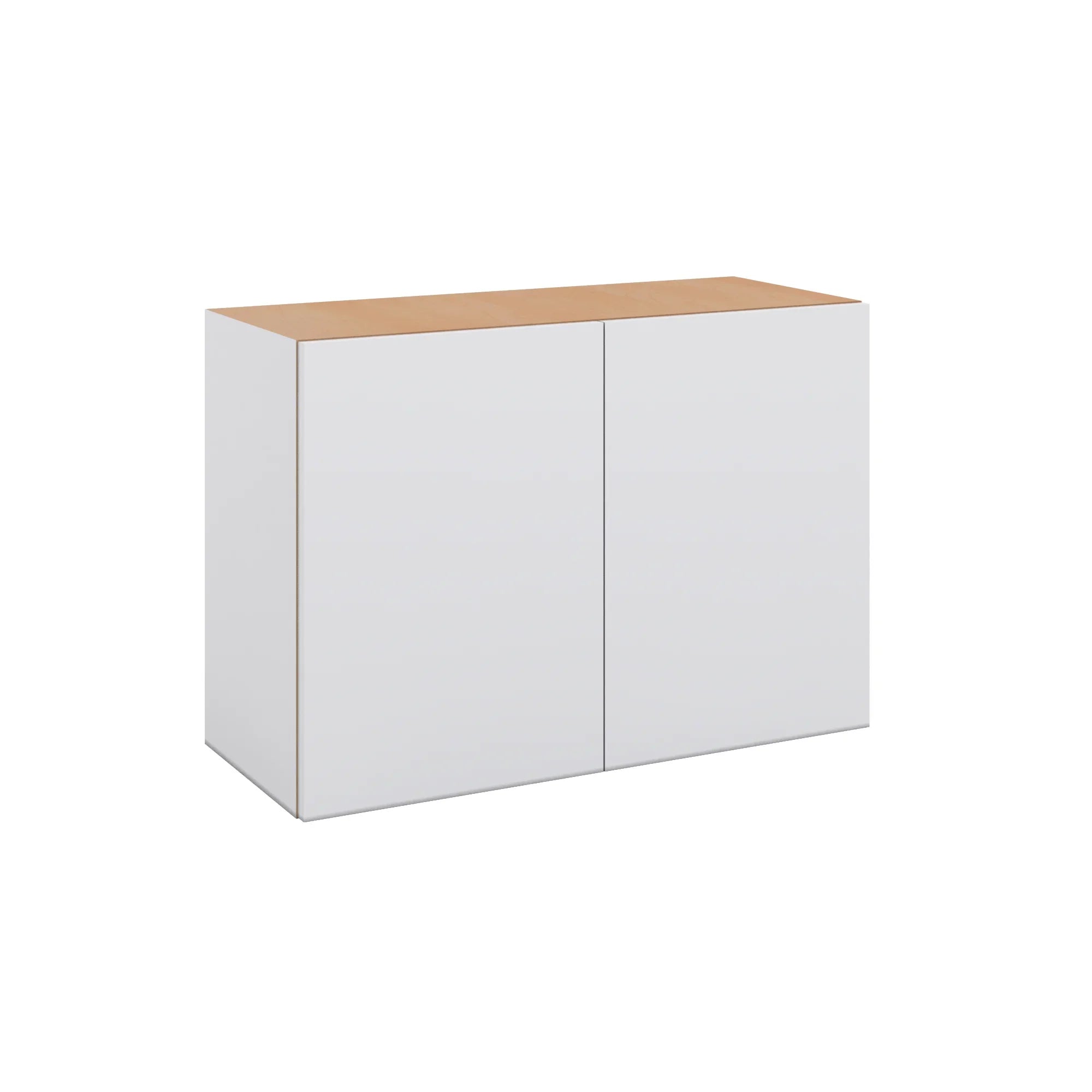 Modernform Cabinet Matte White 30" W X 21" H X 12" D Double Door Wall Cabinet
