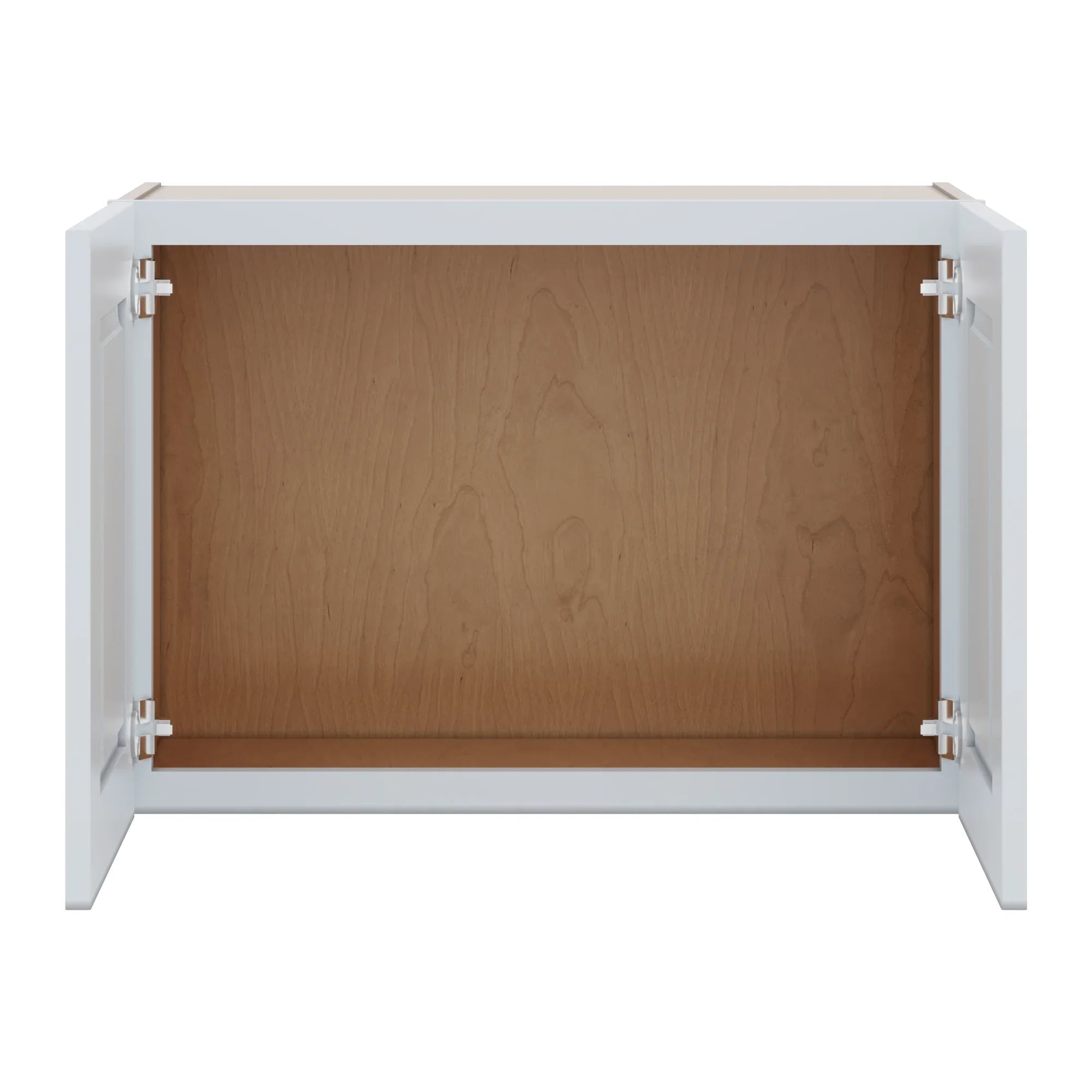 J&K White Shaker S8 Double Door Wall Cabinet 30" W x 21" H