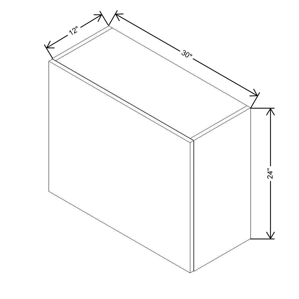 CNC Concord Richmond White 30" W X 24" H Horizontal Wall Cabinet