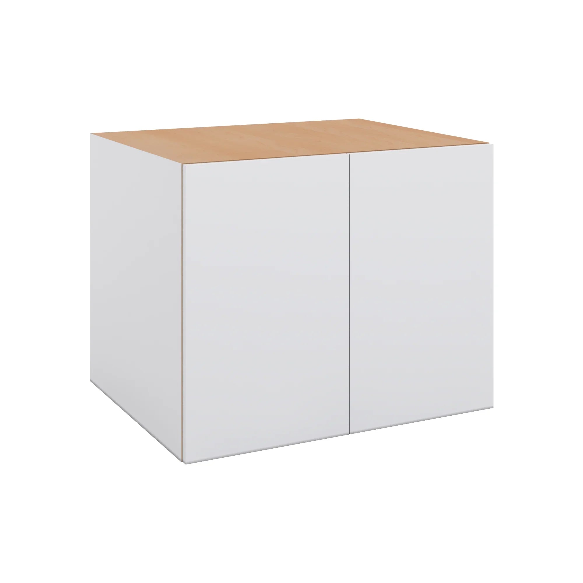 Modernform Cabinet Matte White 30" W X 24" H X 24" D Double Door Wall Cabinet